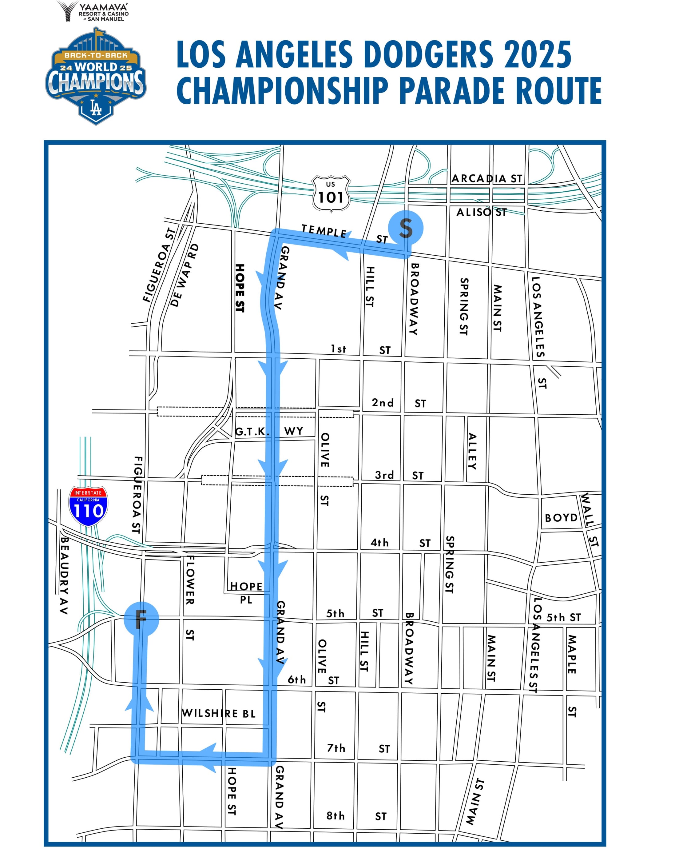 2025 Championship Parade Route