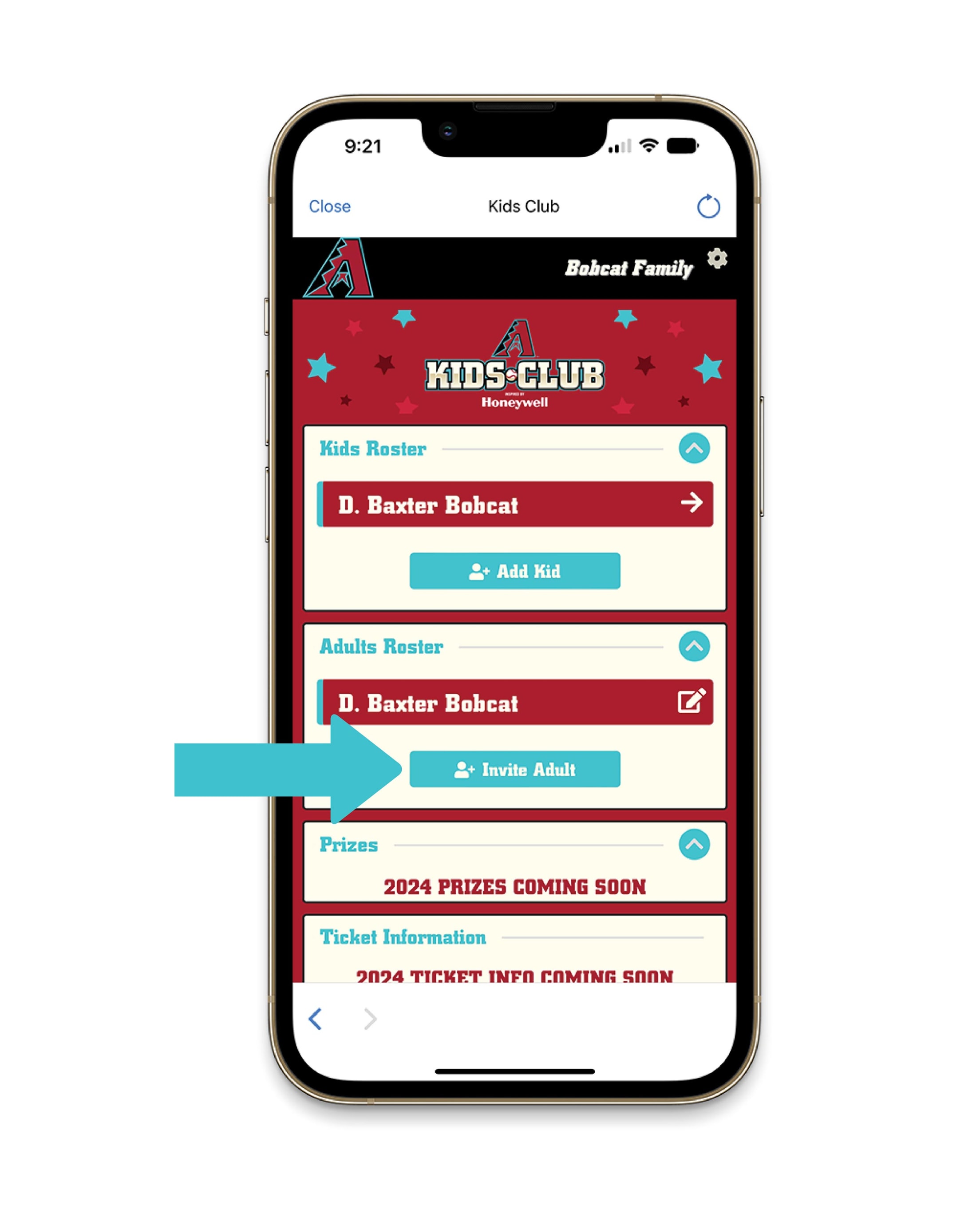 Kids Club add family member