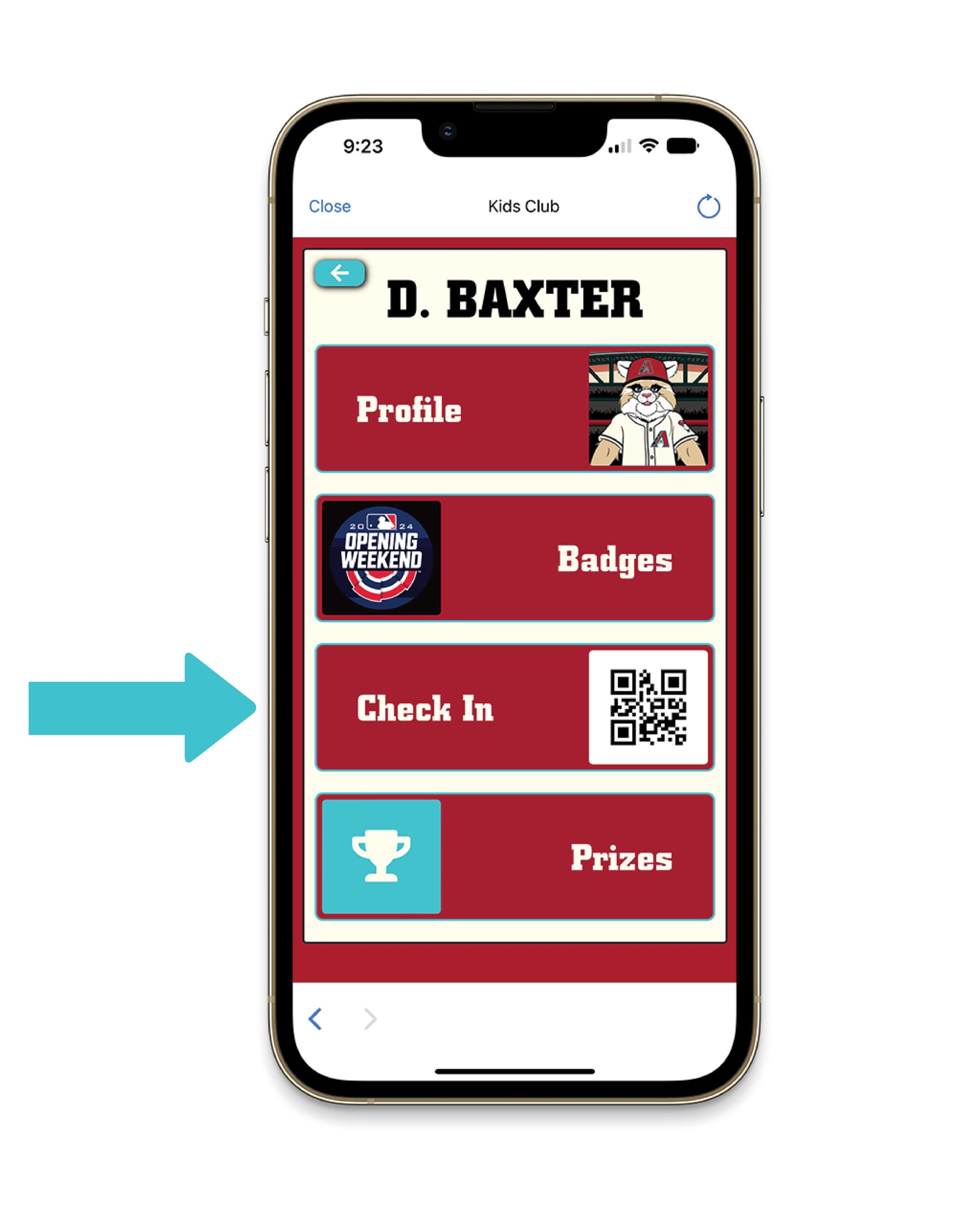 Kids Club redeem prize