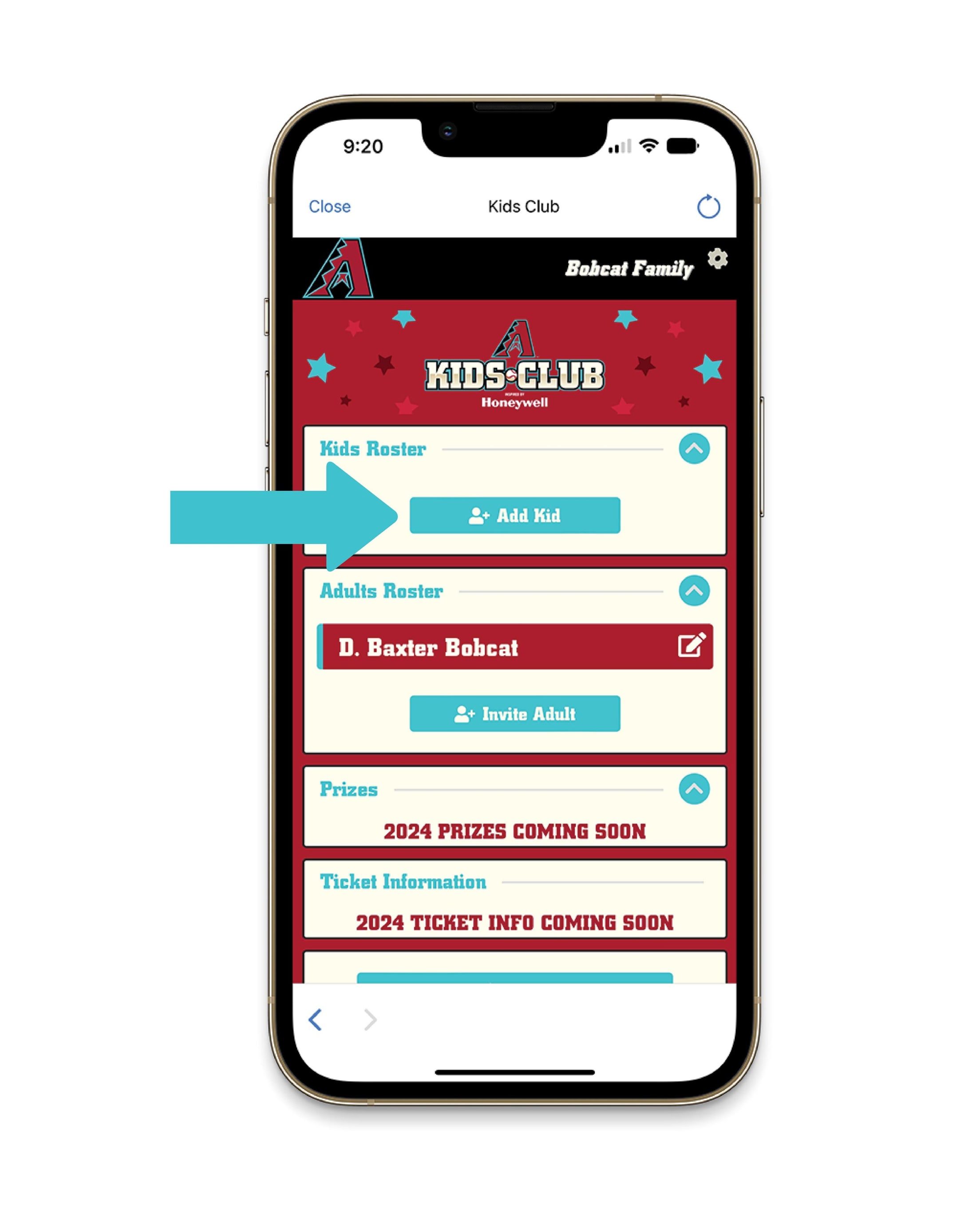 Kids Club how to add kid
