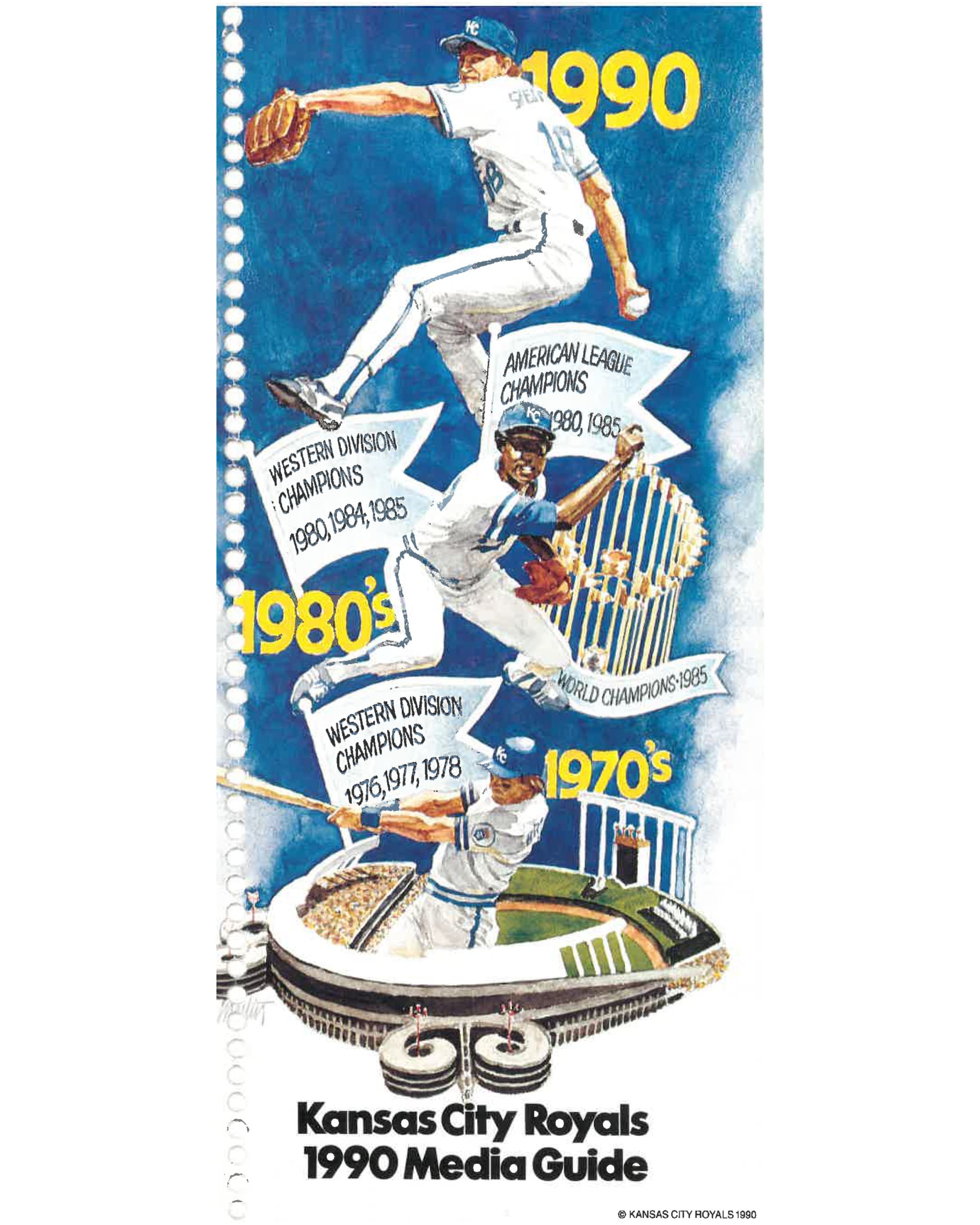 Royals 1990 Media Guide Cover