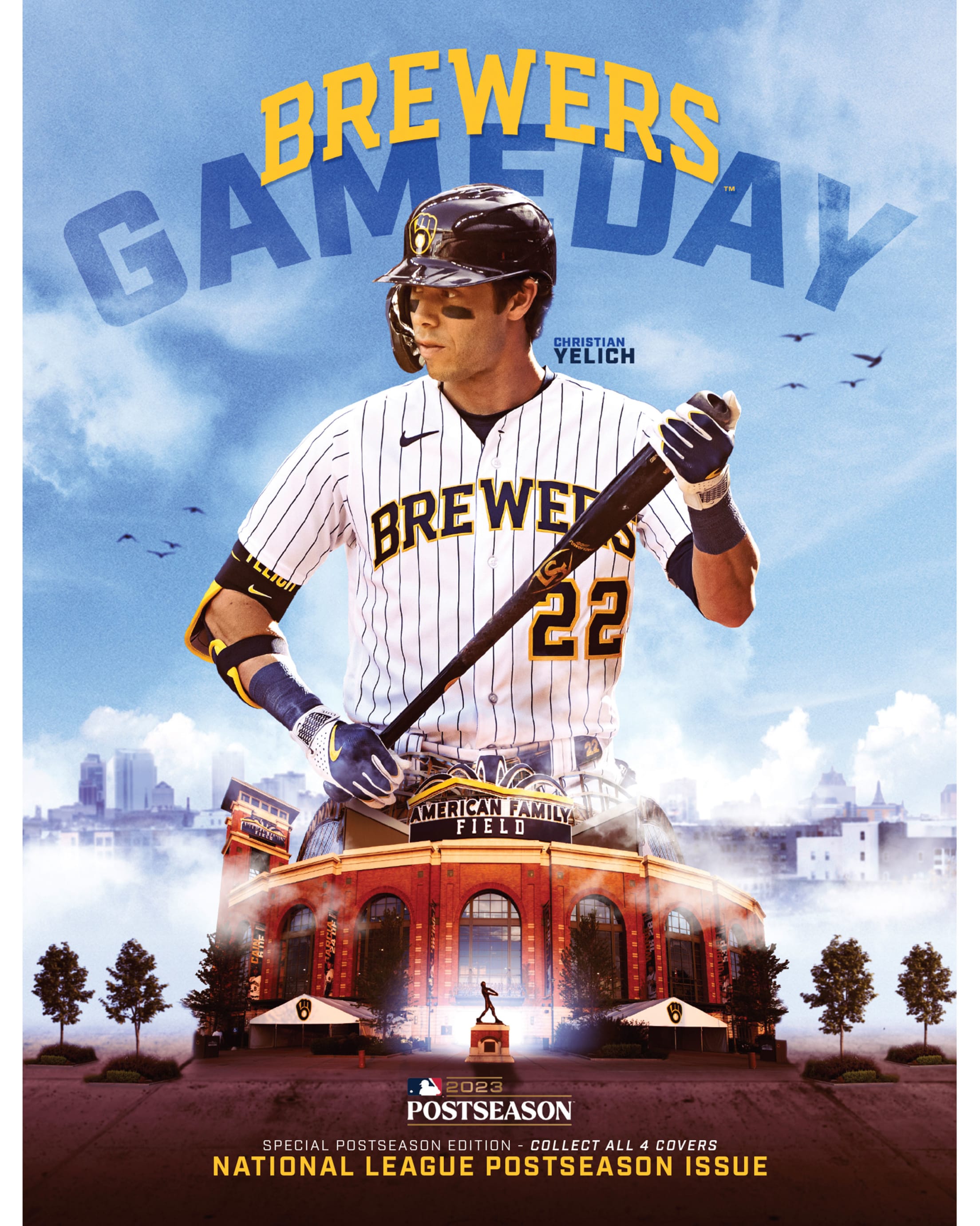 Brewers Gameday Program - 2023 Postseason - Yelich
