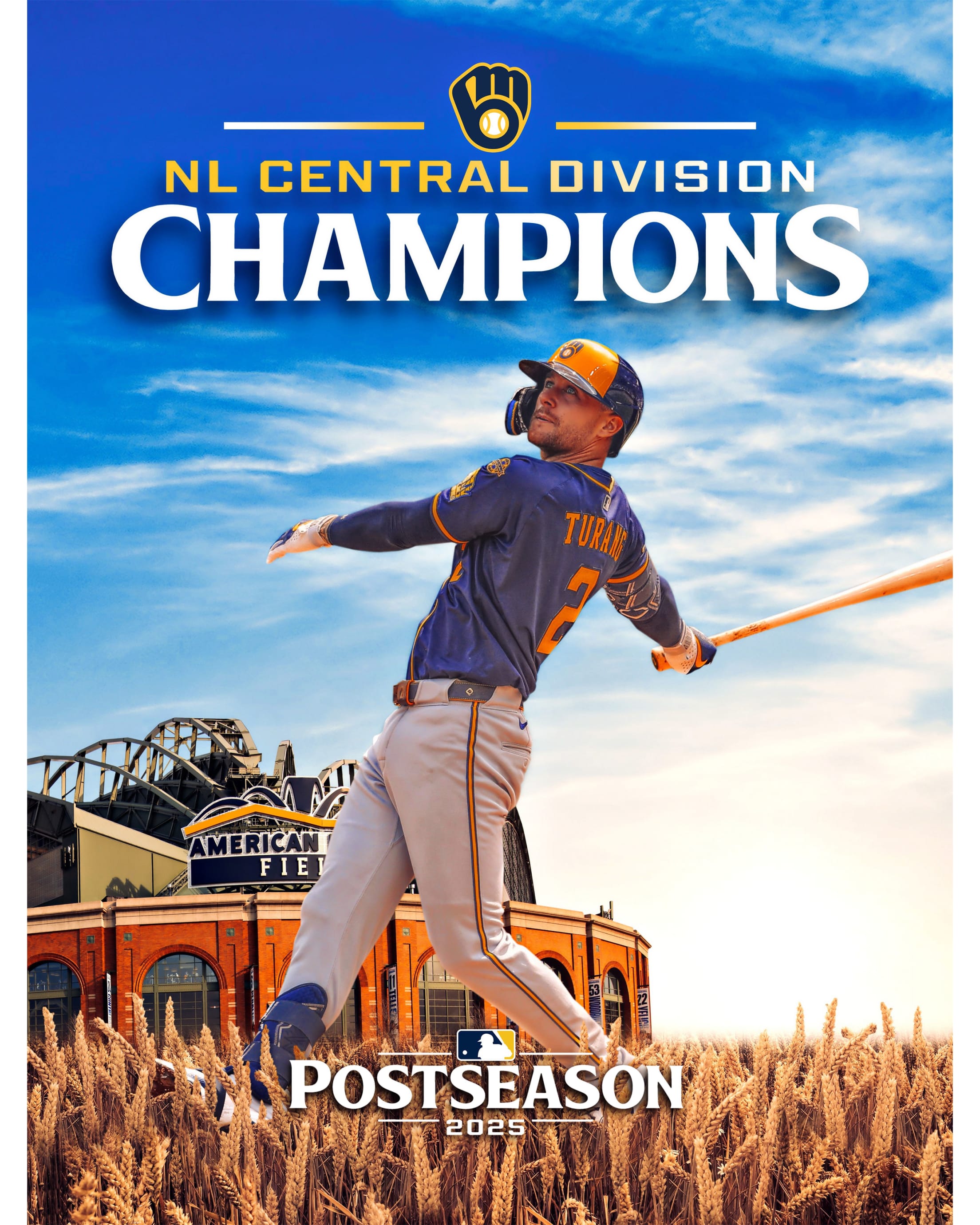 NL Central Division Champions Postseason 2025 NLDS Program Turang Cover