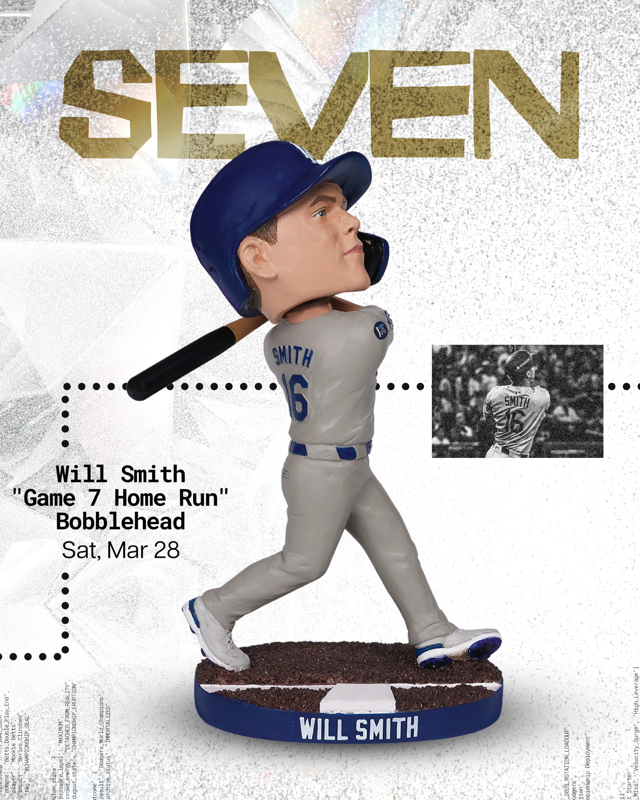 Will Smith "Game 7 Home Run" Bobblehead - March 28