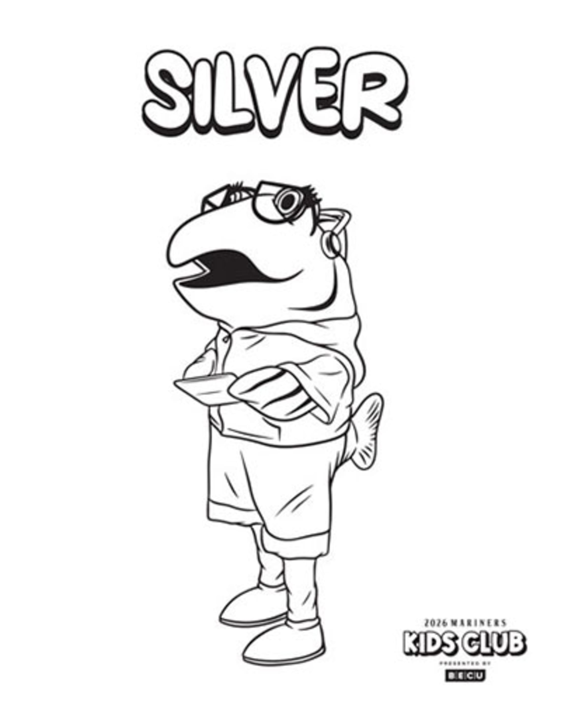Seattle Mariners Silver the Salmon