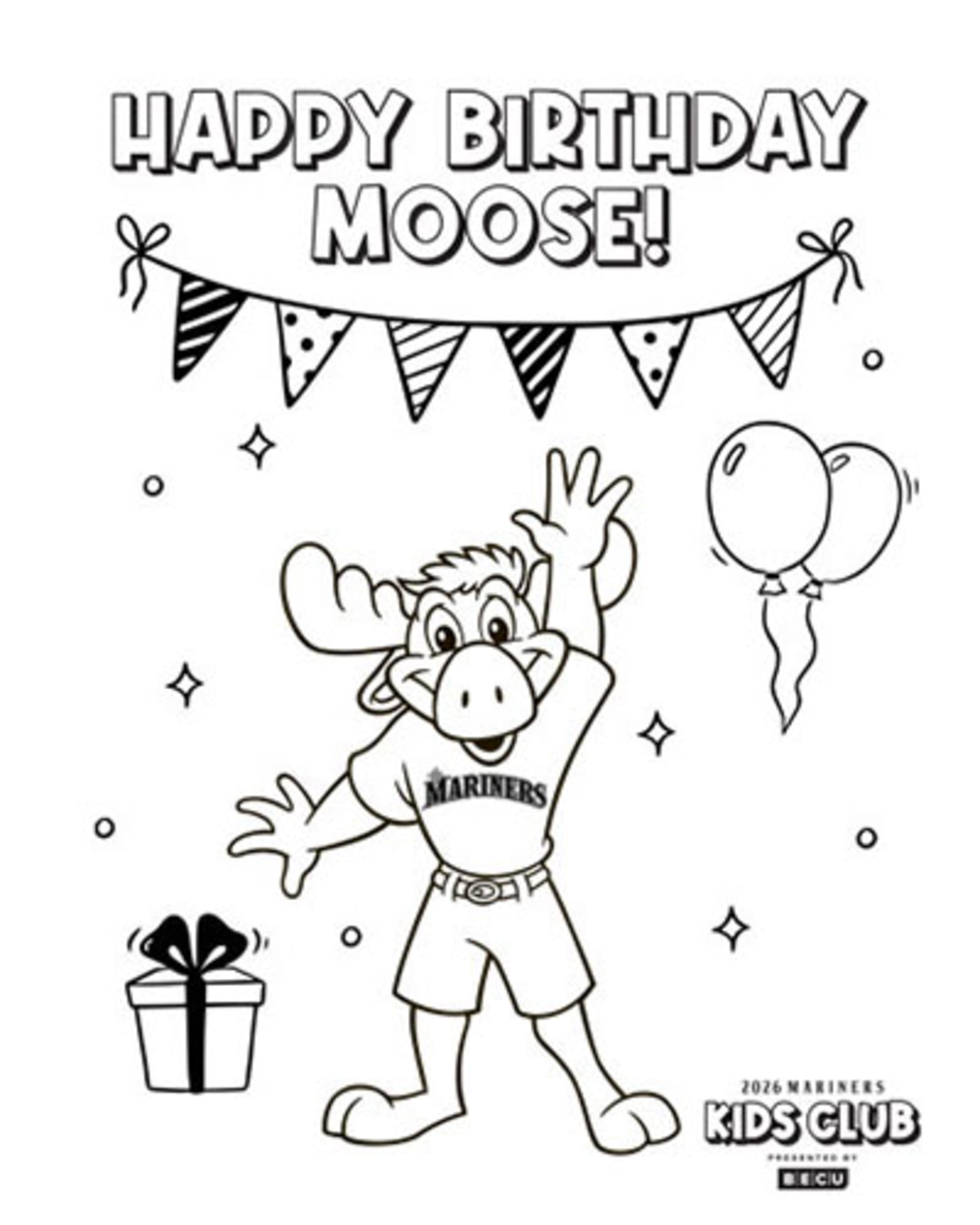 Seattle Mariners Happy Birthday Moose!