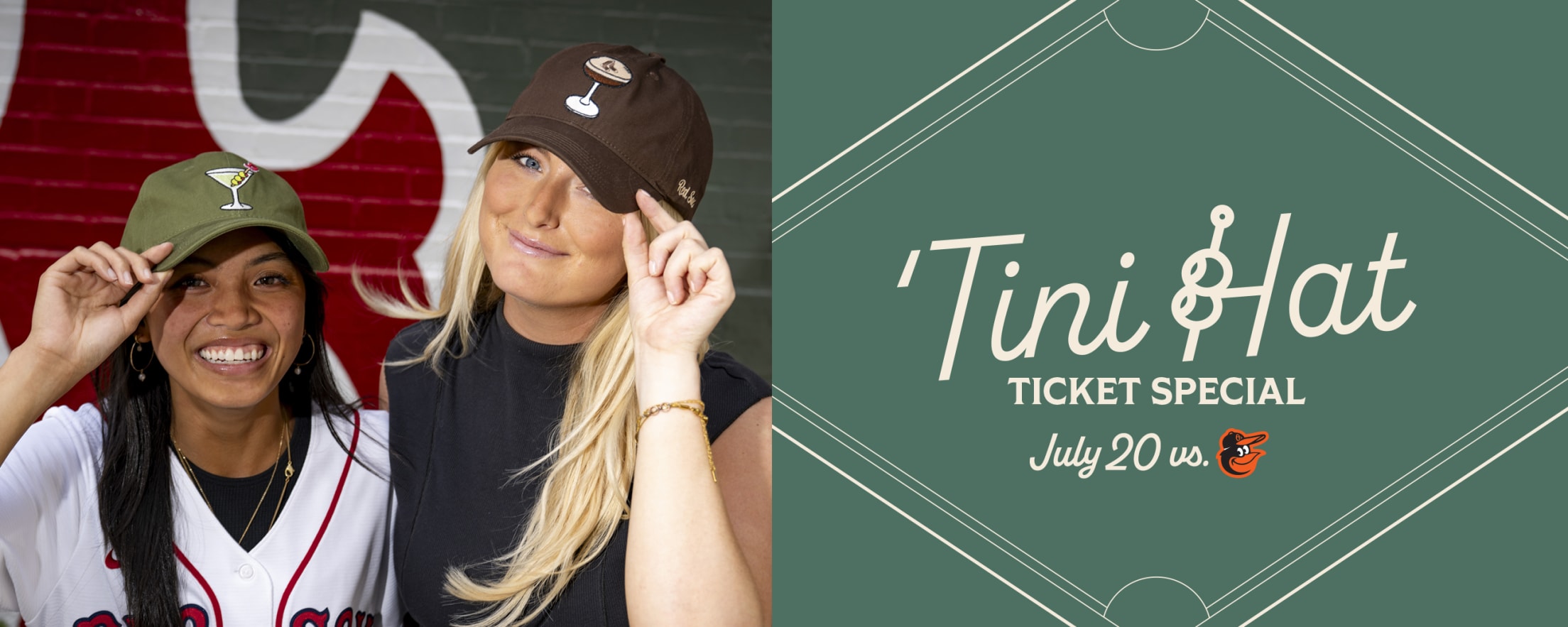 'Tini Hat Ticket Special. July 20 vs. Baltimore Orioles.