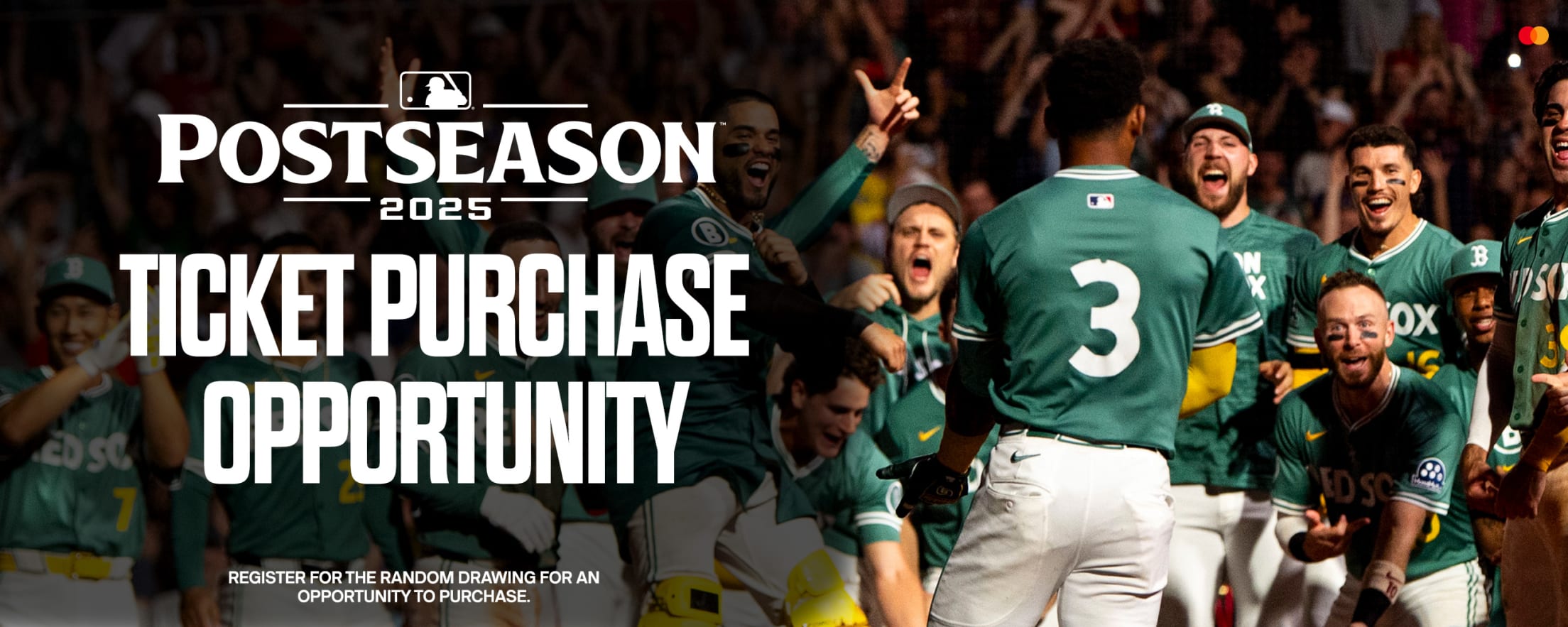 2025 Postseason Ticket Purchase Opportunity. Register for the random drawing for an opportunity to purchase.