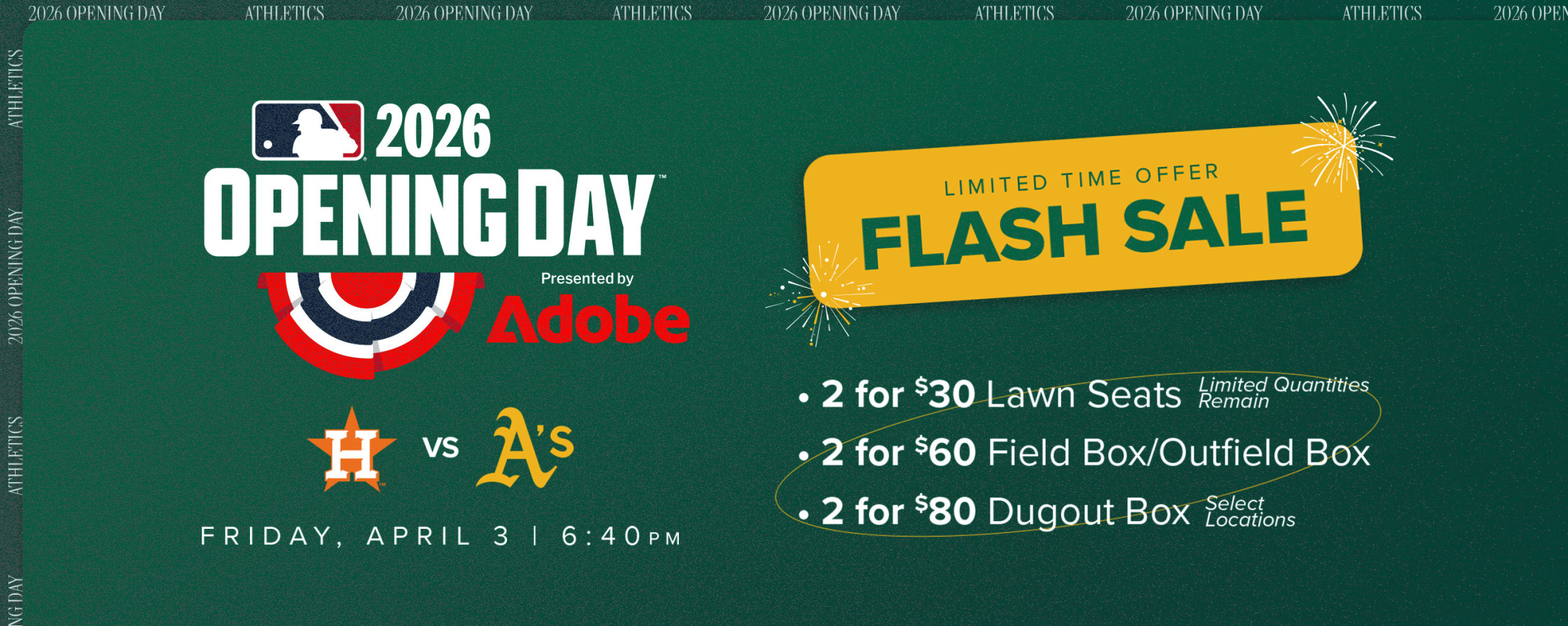 Limited-Time Opening Day Flash Sale