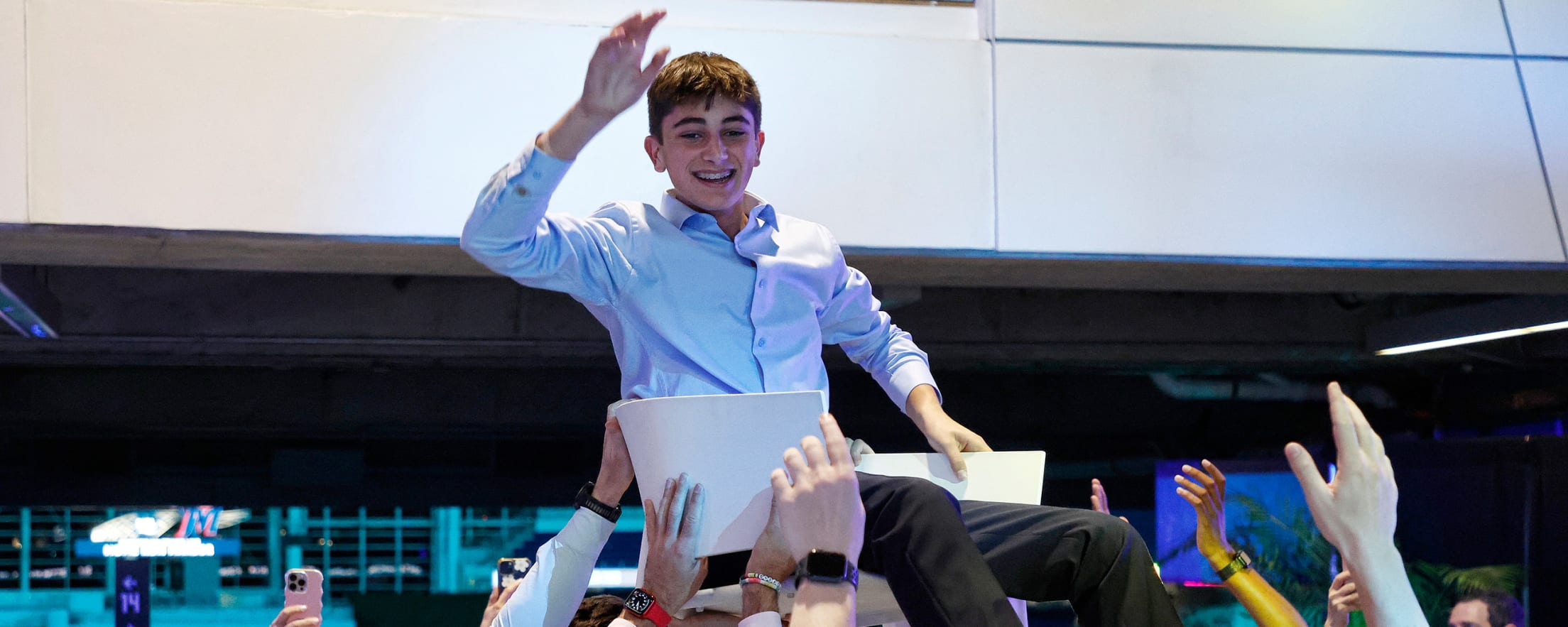 Bar mitzvah at a Marlins game