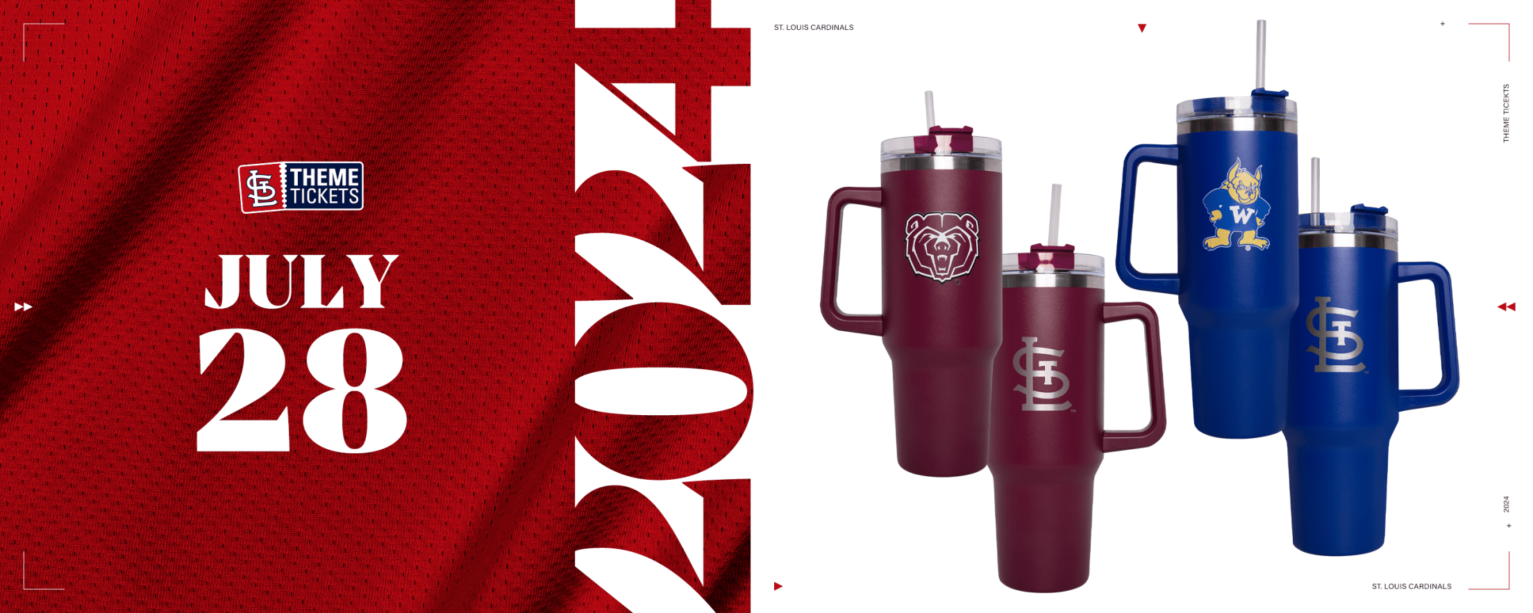 University Day Cardinals 40 oz. tumbler