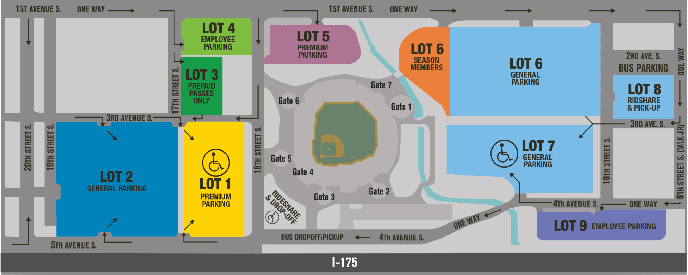 Tropican Field Parking