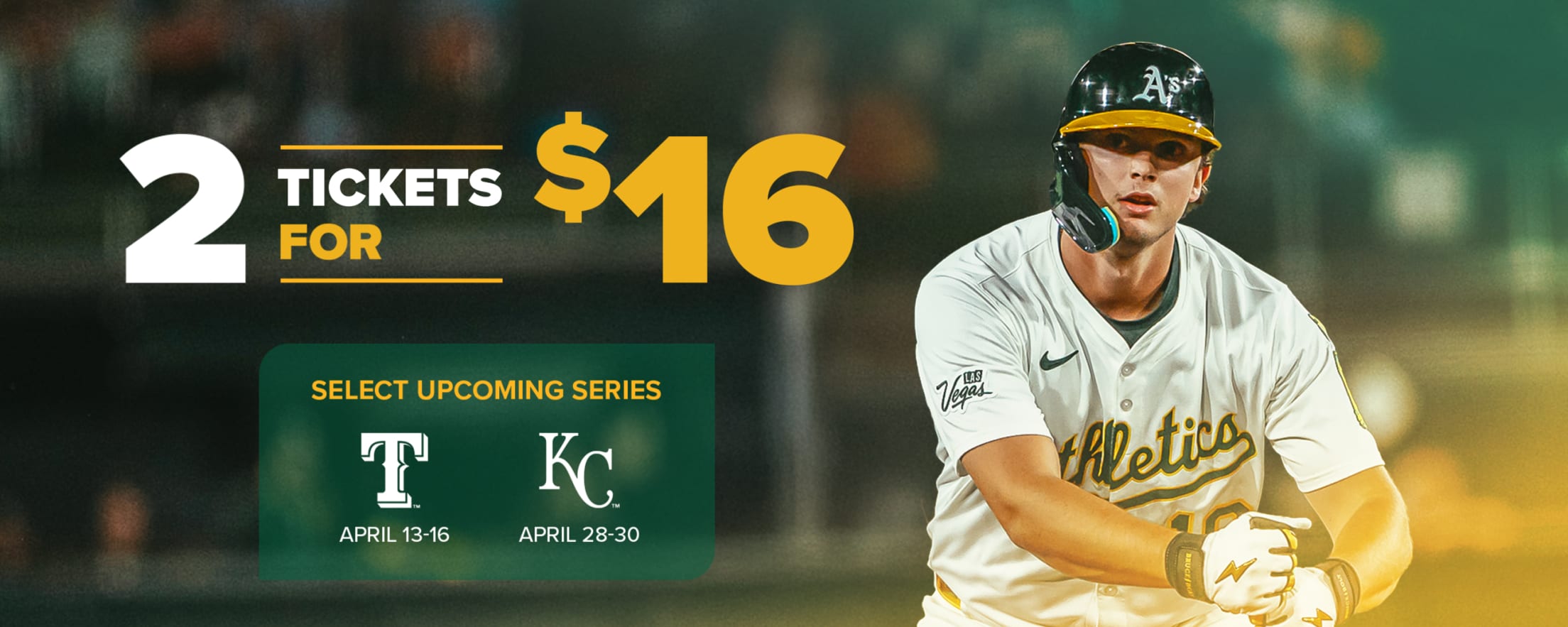 Celebrate Nick Kurtz’s historic 2025 Rookie of the Year season with this exclusive Kings Fans offer. Grab 2 lawn seats for $16 in honor of the A's First Baseman.