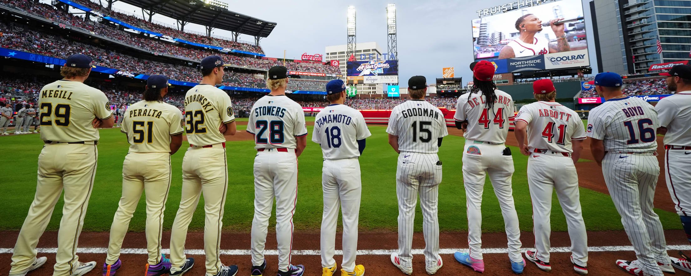 2025 Brewers All-Stars Megill, Peralta & Misiorowski