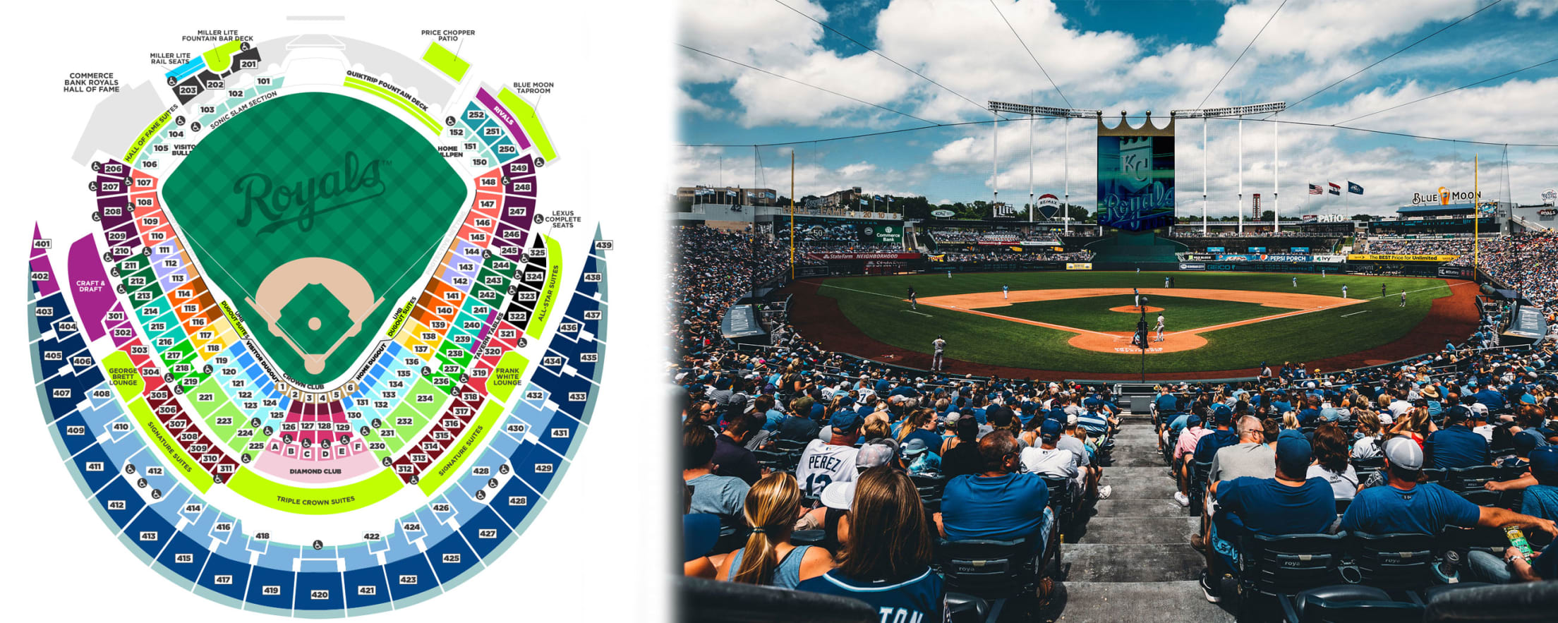 Kauffman Stadium Seating Map