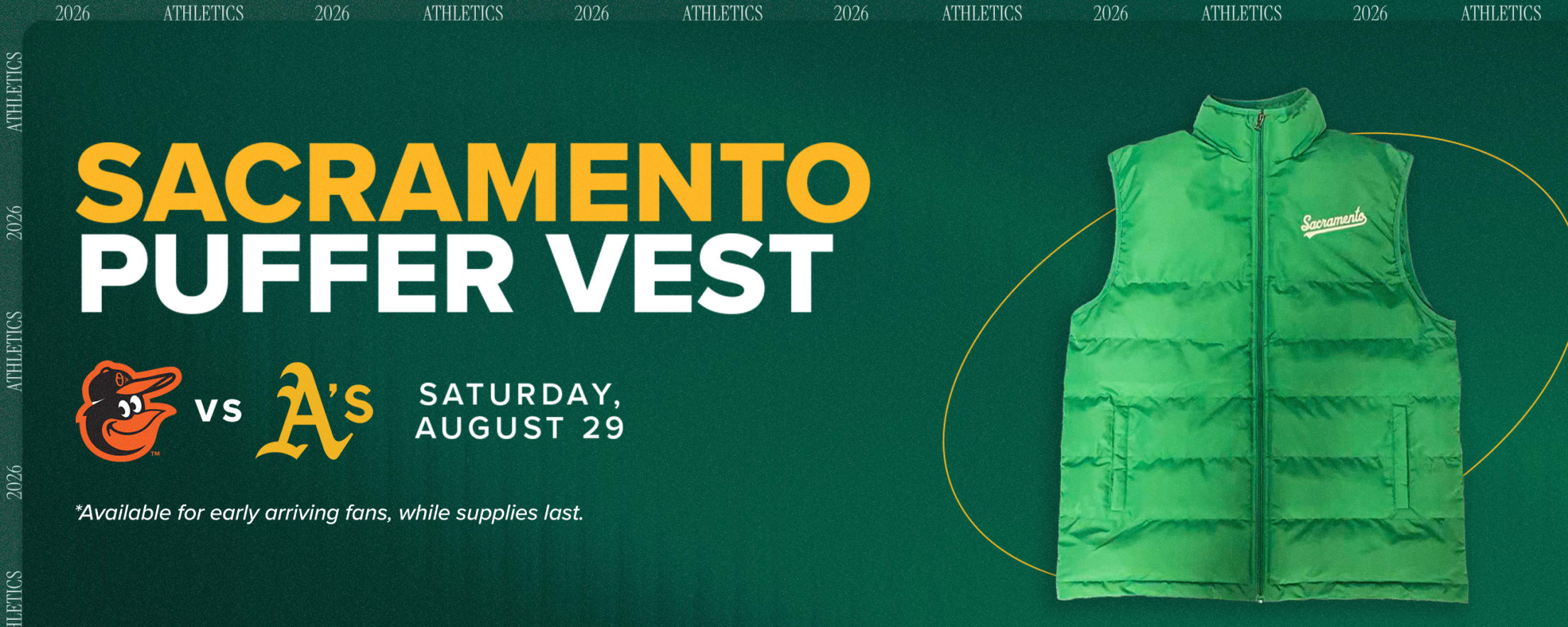 Sacramento Puffer Vest Giveaway: August 29