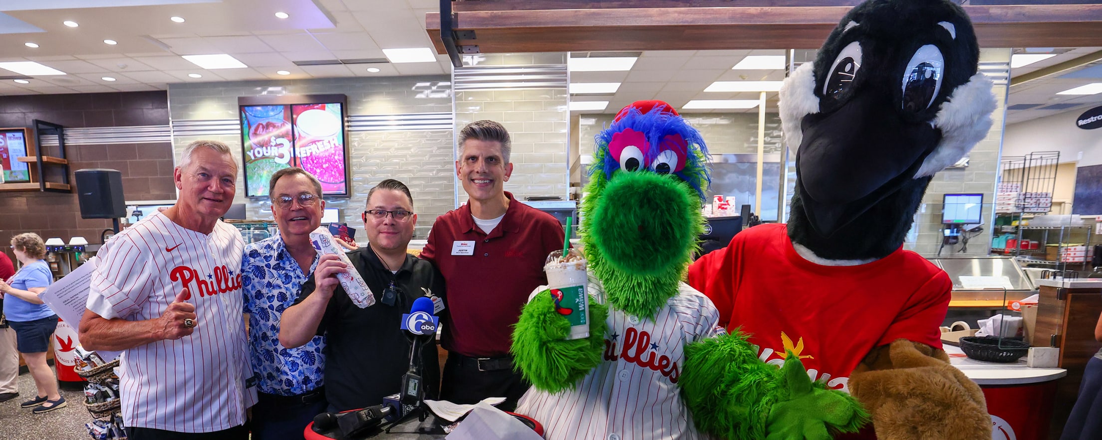 Phillie Phanatic Crashes Penrose Wawa to Help Announce New Products and Cream Smoothie
