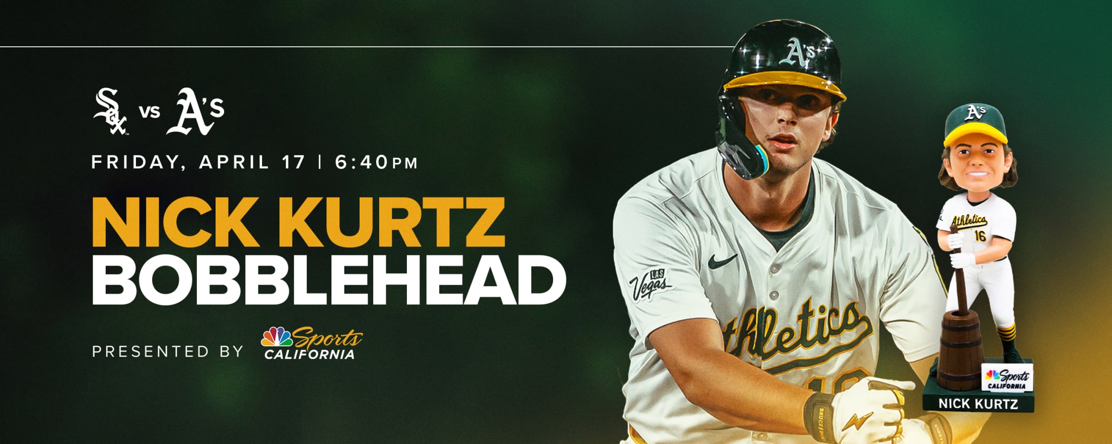 Nick Kurtz Bobblehead presented by NBC Sports California - April 17