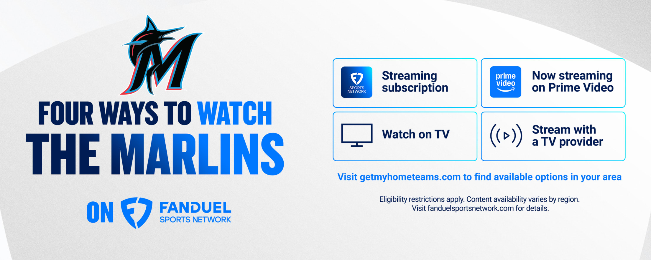 Four ways to watch the Marlins on FanDuel Sports Network