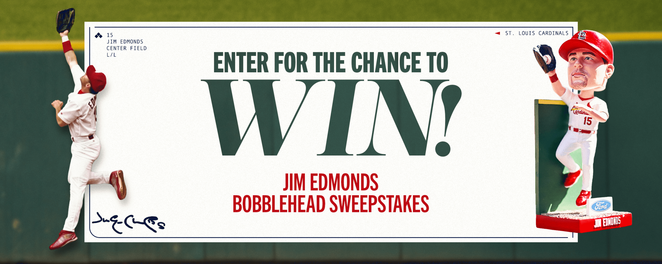 Jim Edmonds Bobblehead Sweepstakes