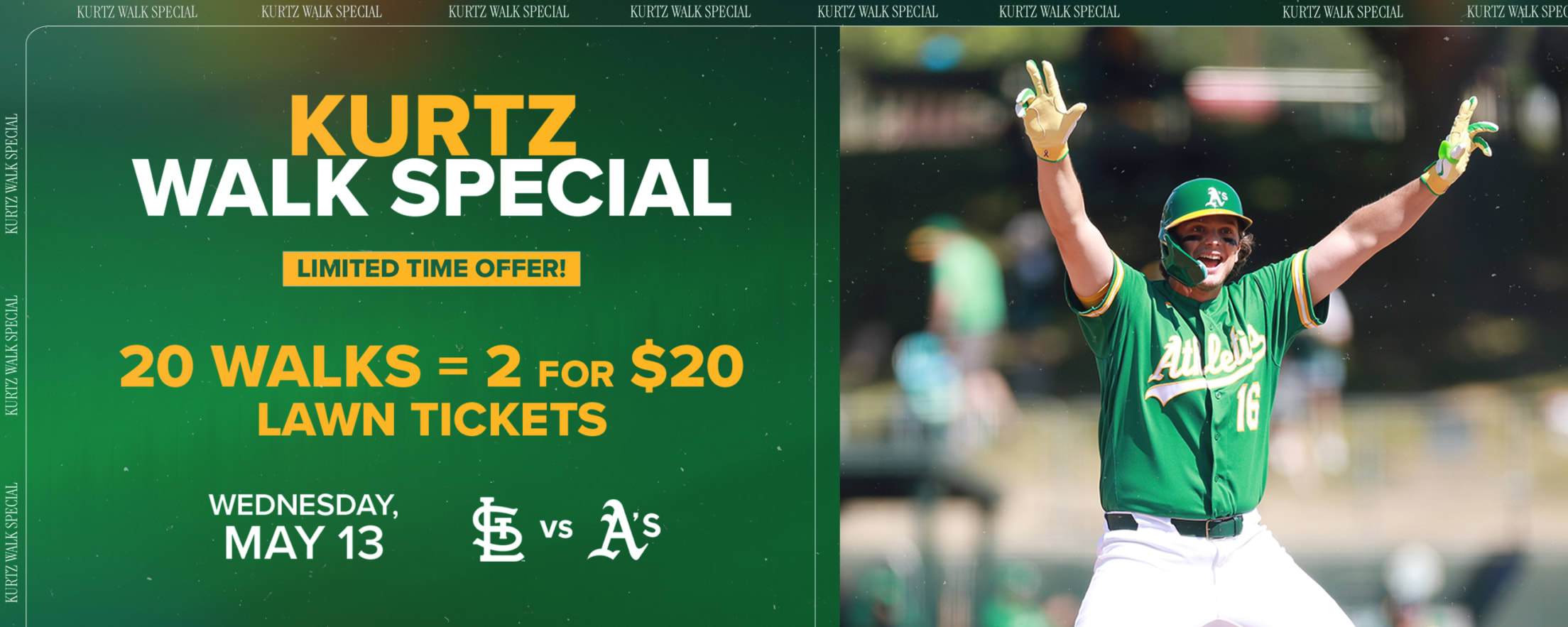 Kurtz Walk Special: 2 Lawn Tickets for just $20
