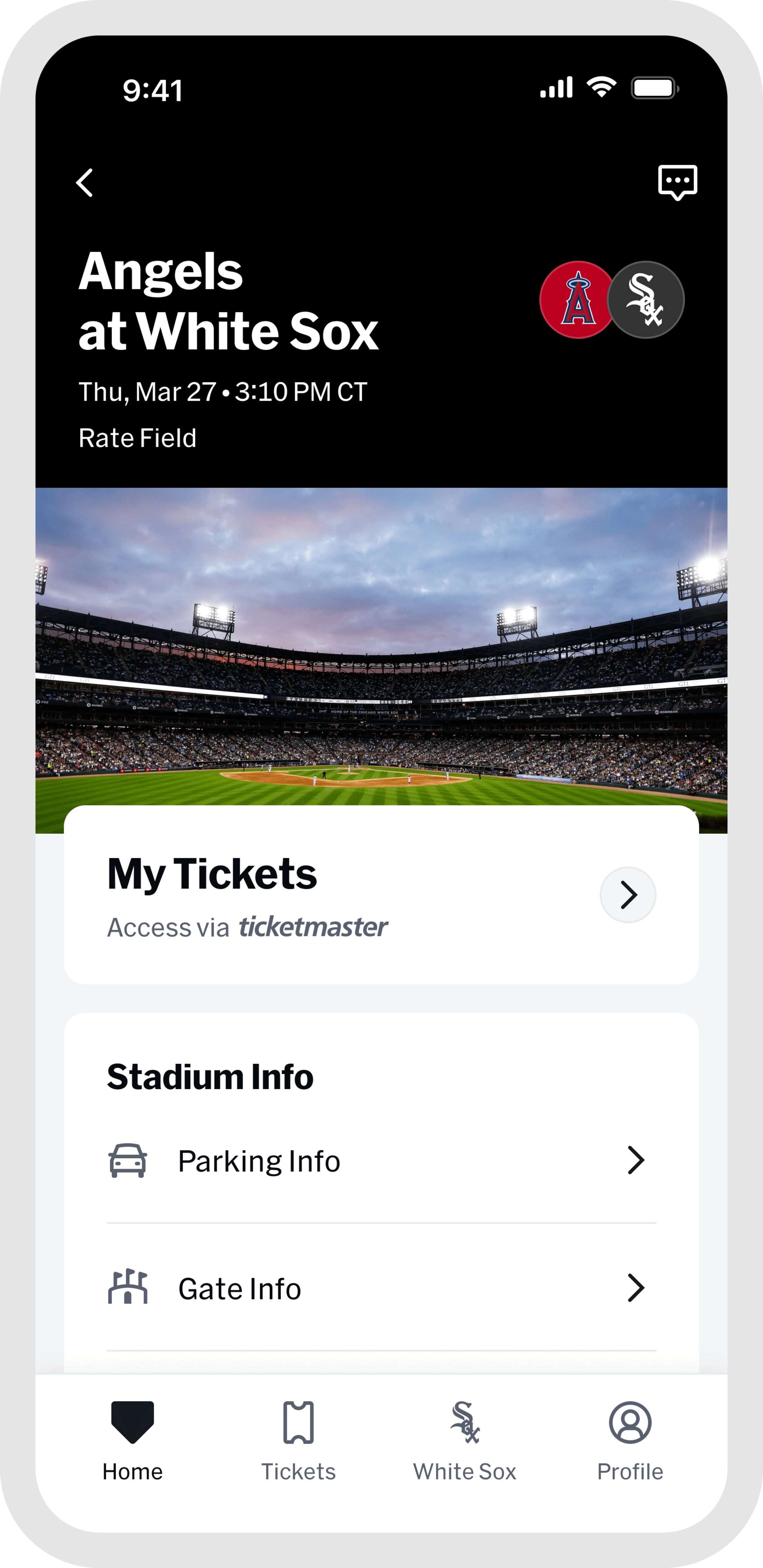 MLB Ballpark app