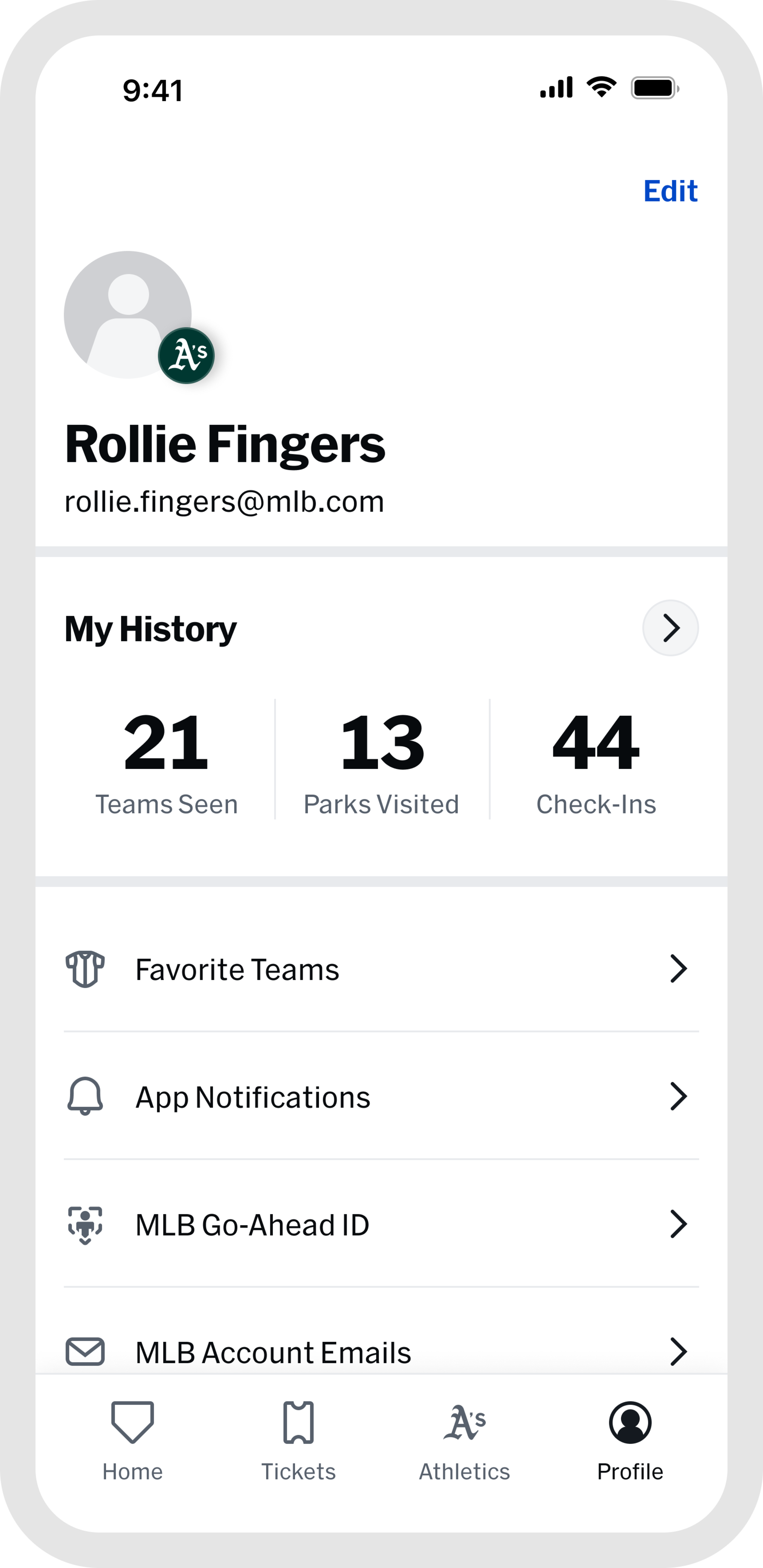 MLB Ballpark app - Ticket Access
