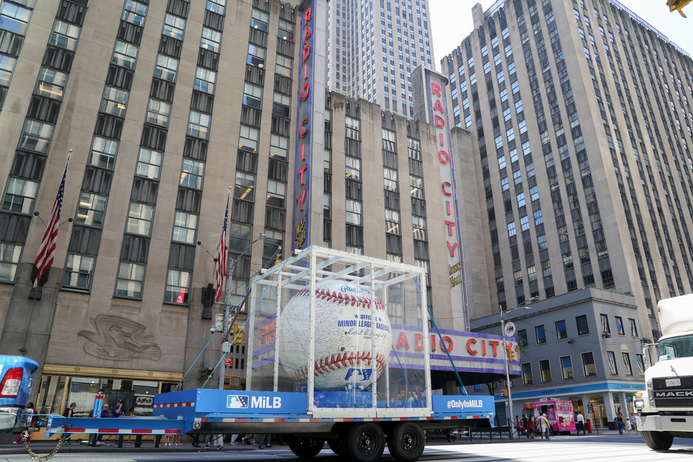 The World’s Most Autographed Baseball tour at MLB Headquarters on Tuesday, July 29, 2025 in New York, New York.