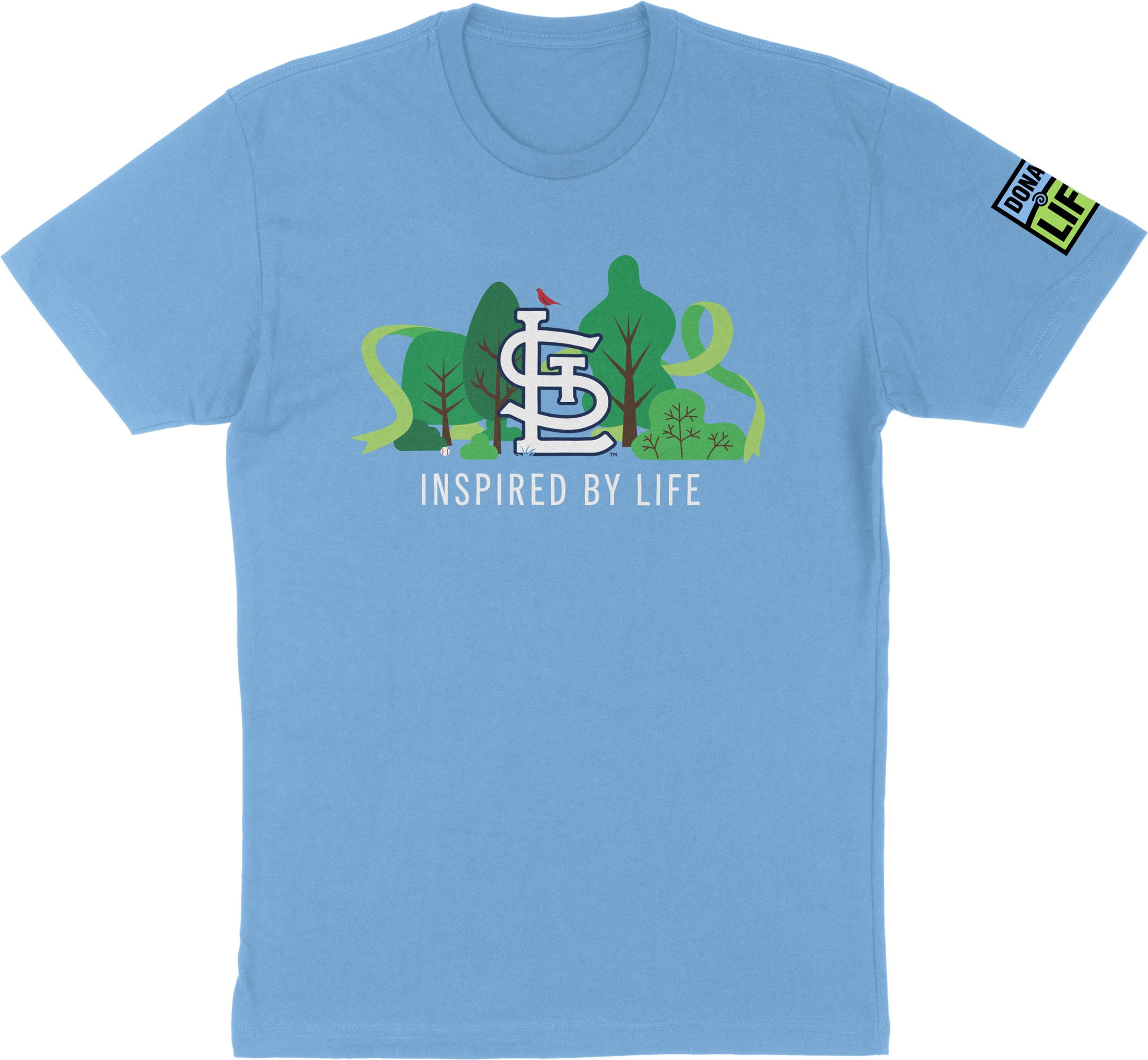 Cardinals t-shirt recognizing organ and tissue donation