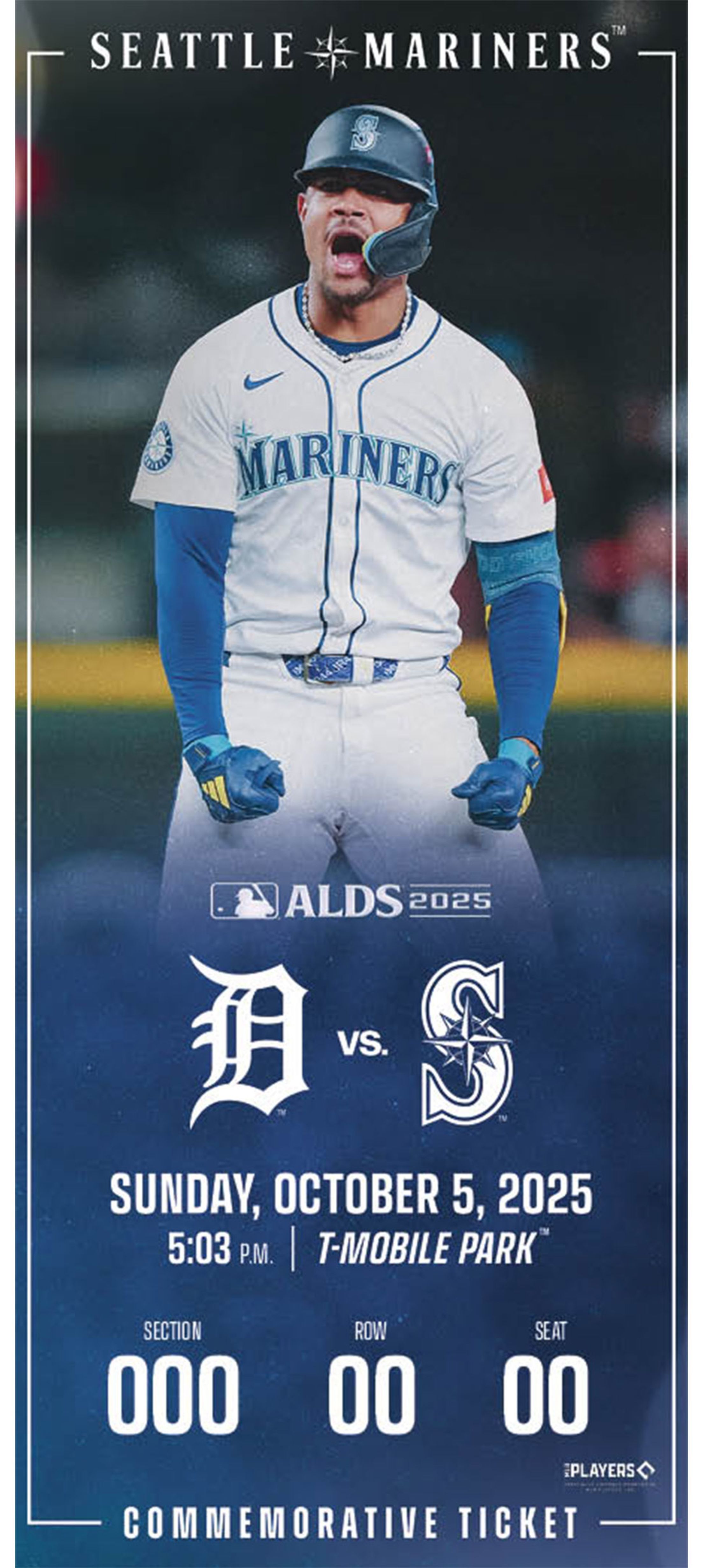 Commemorative Ticket: ALDS 2025 Julio Rodriguez