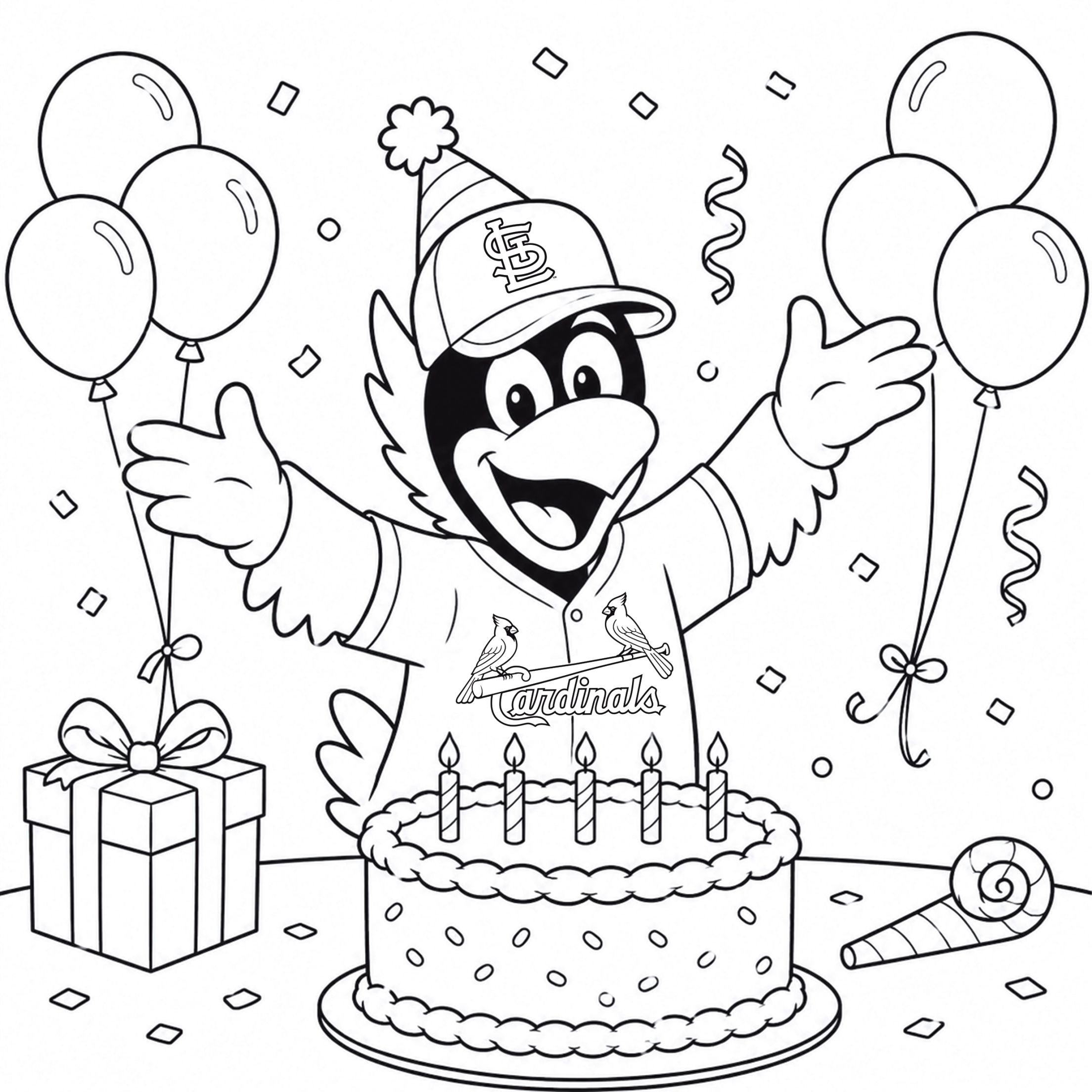September Coloring Page