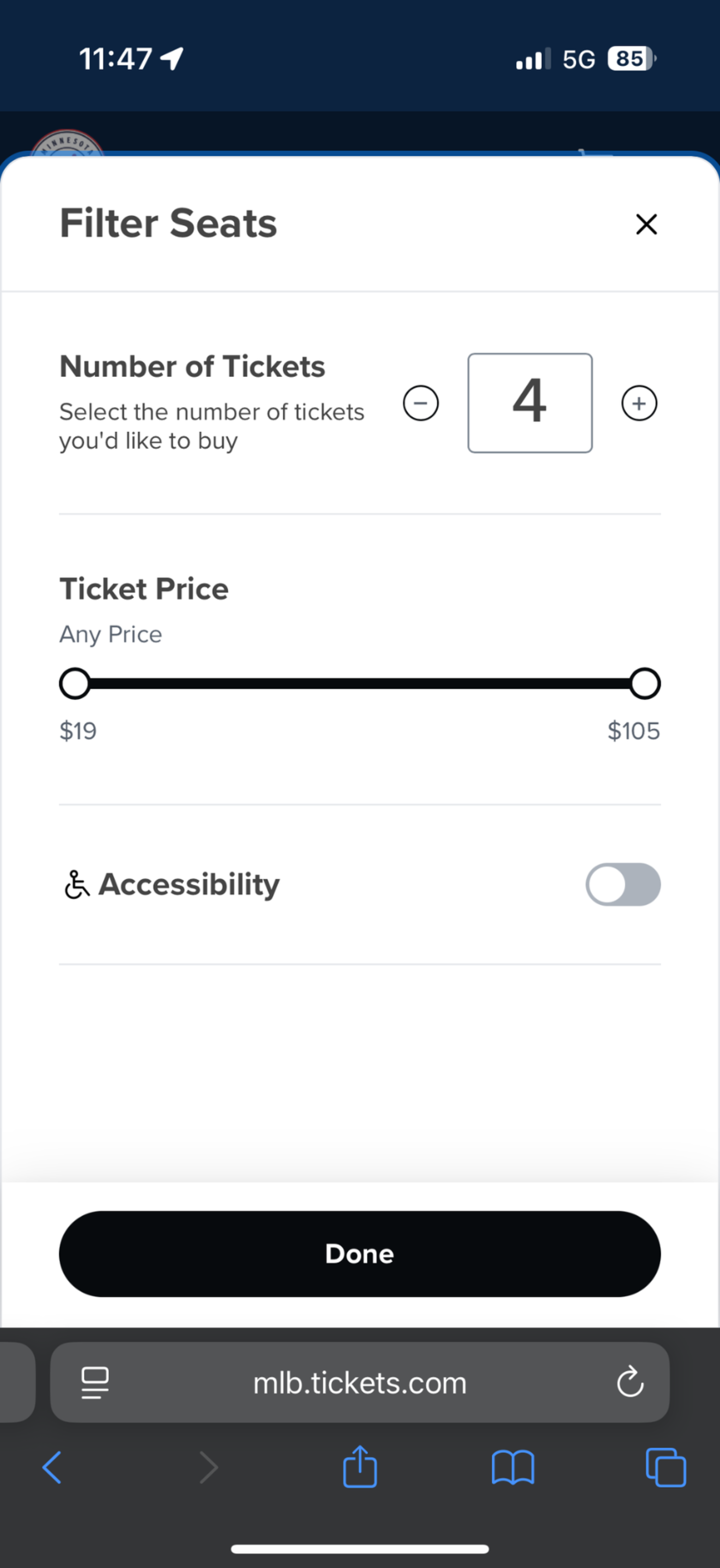 Mobile Ticket Exchange Step 7