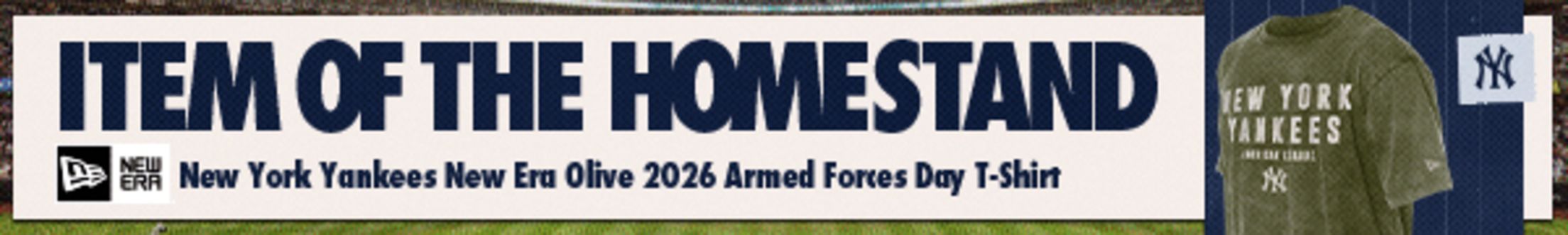 Item of the Homestand - New Era - New York Yankees New Era Olive 2026 Armed Forces Day T-Shirt