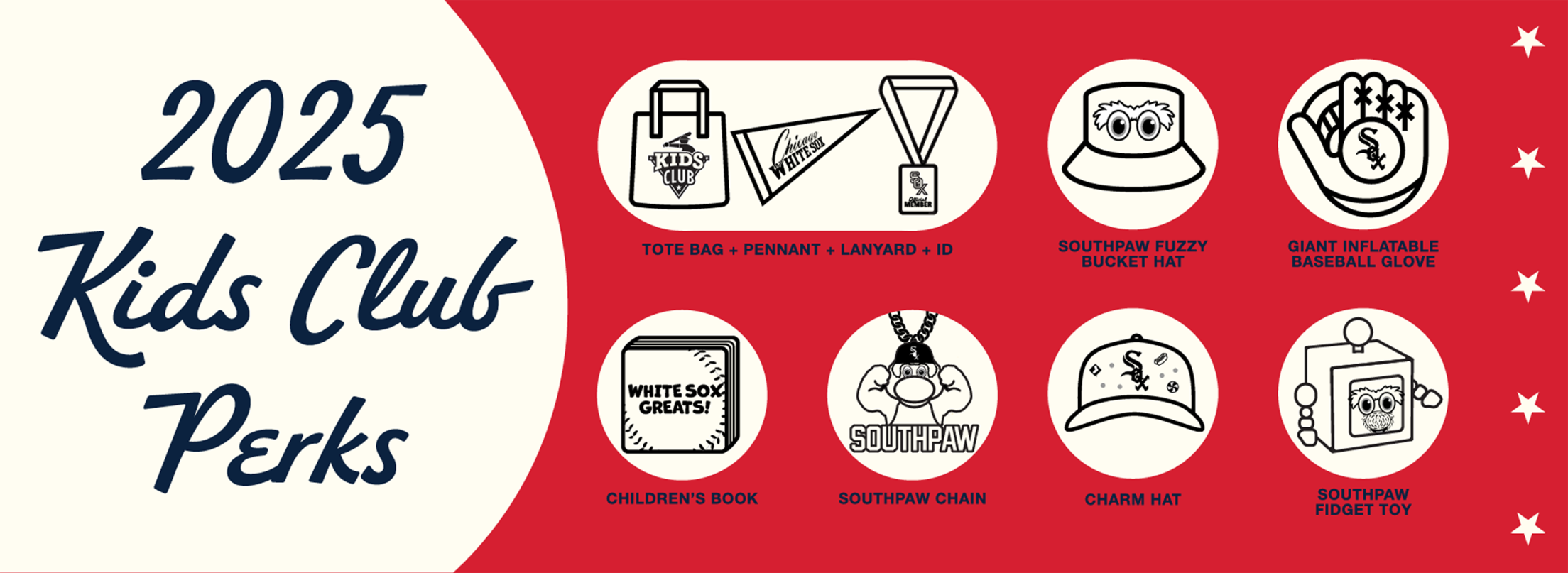 2025 White Sox Kids Club Perks