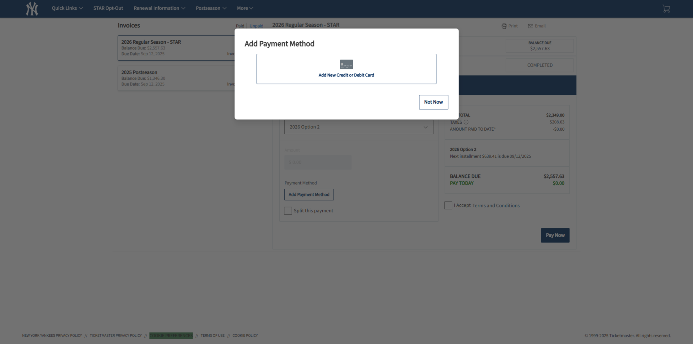 View/Renew Your Invoice(s)