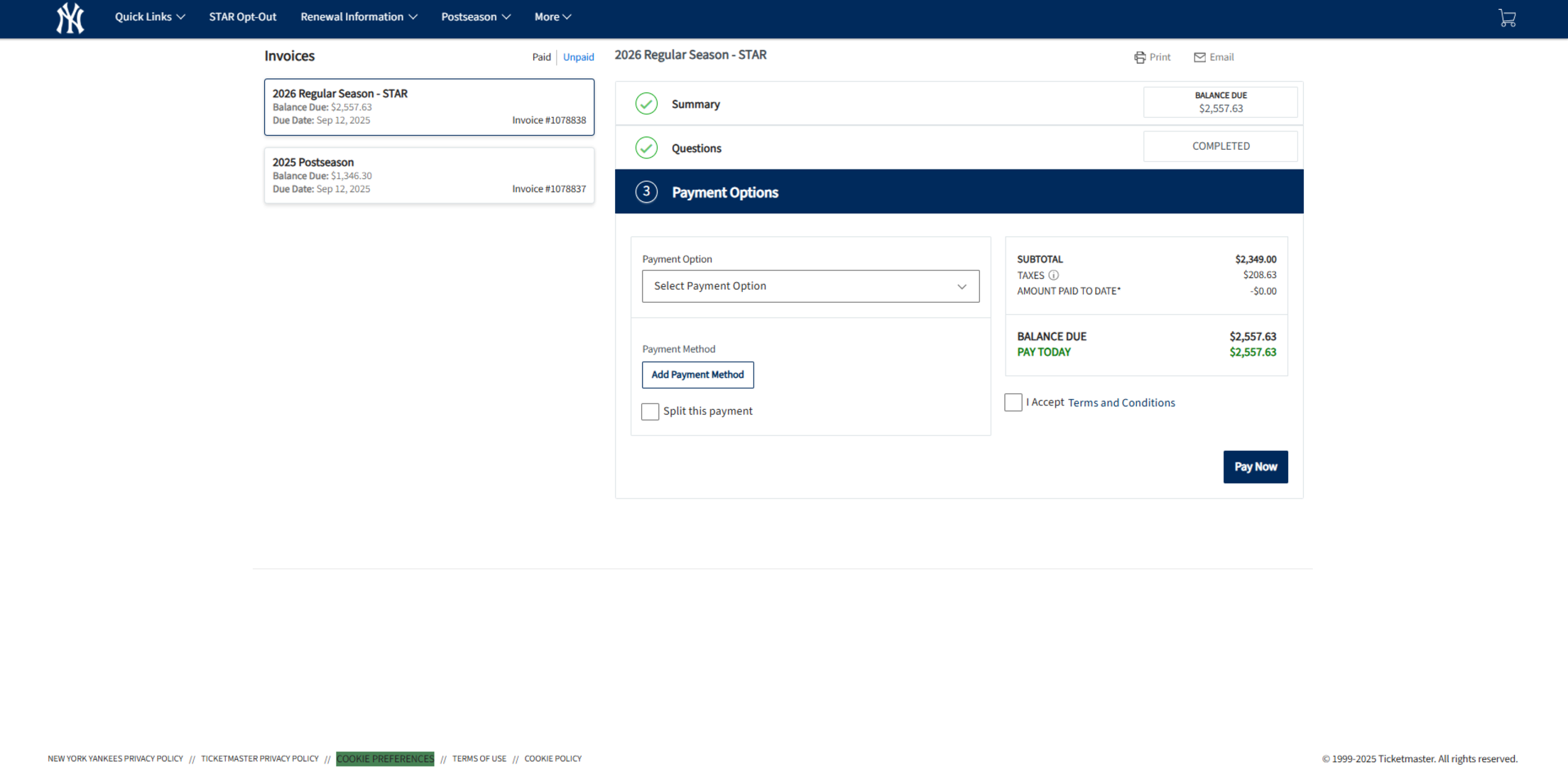 View/Renew Your Invoice(s)