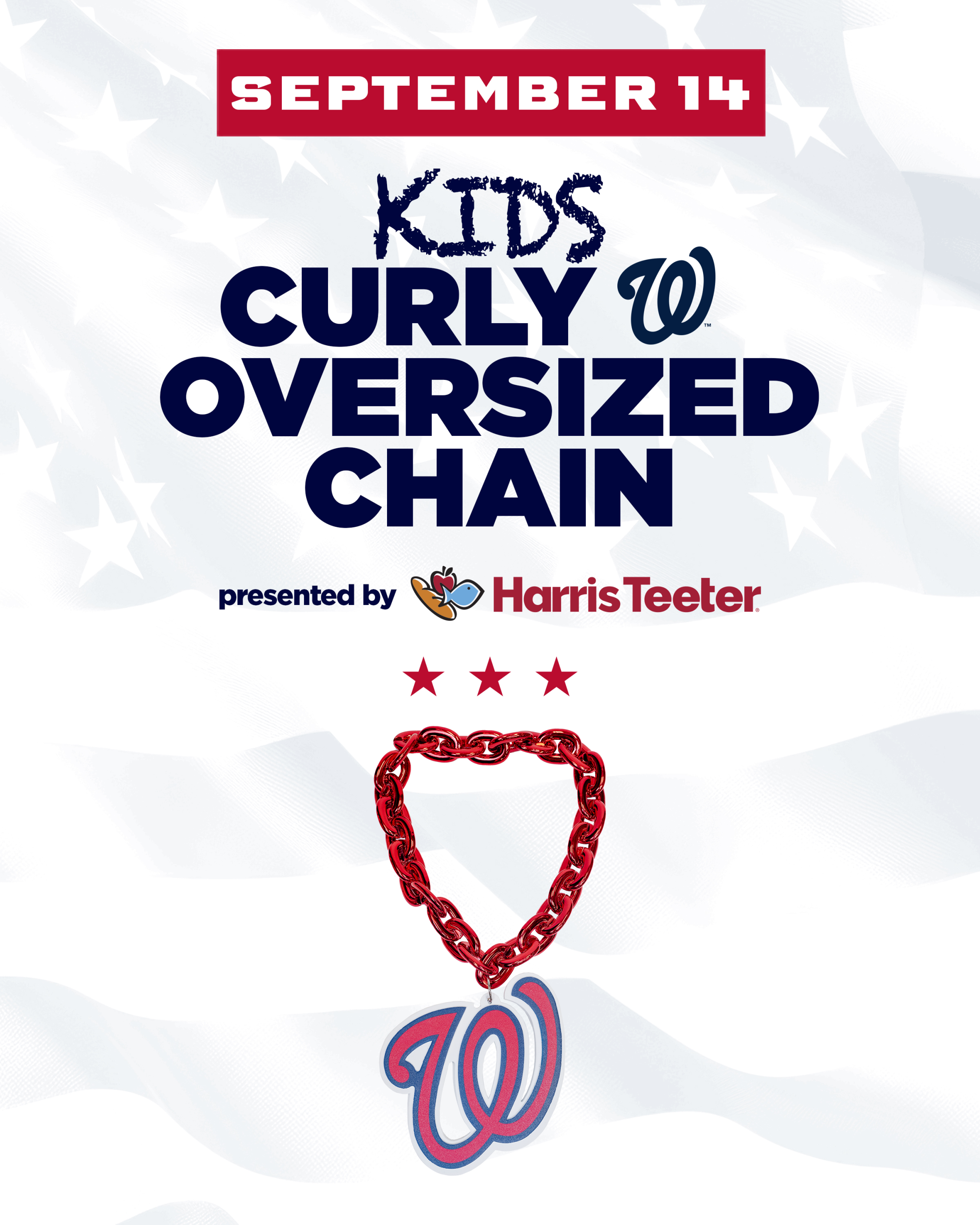 September 14 - Kids Curly W Oversized Chain