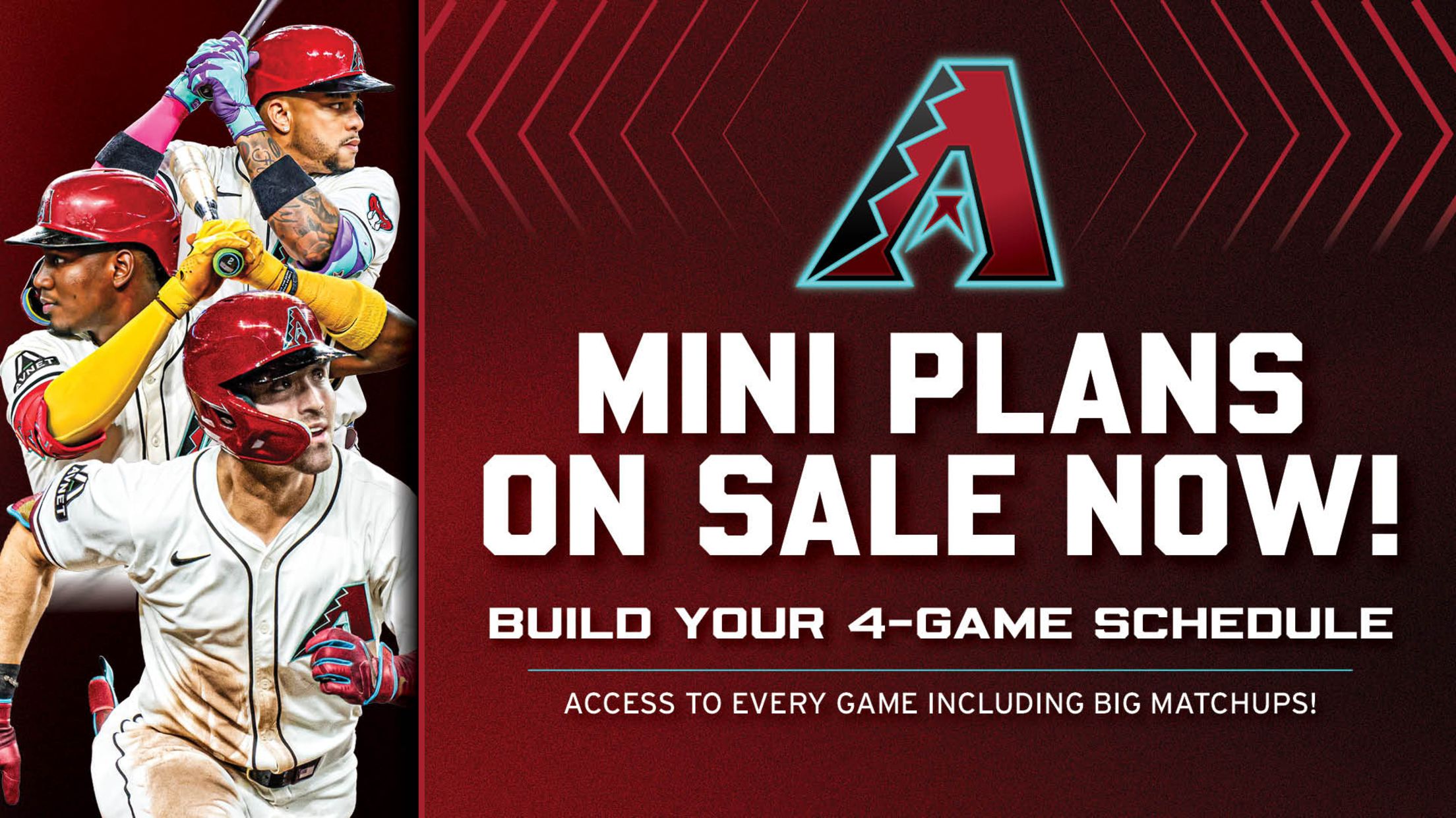 Mini Plans on sale now! Build your 4-game schedule. Access to every game including big matchups!