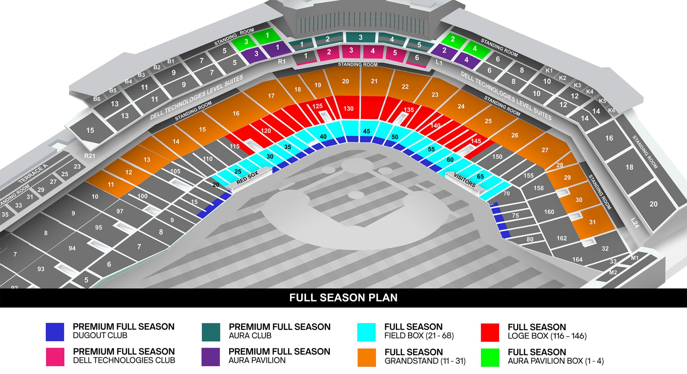 Full Season Plan Seat Map