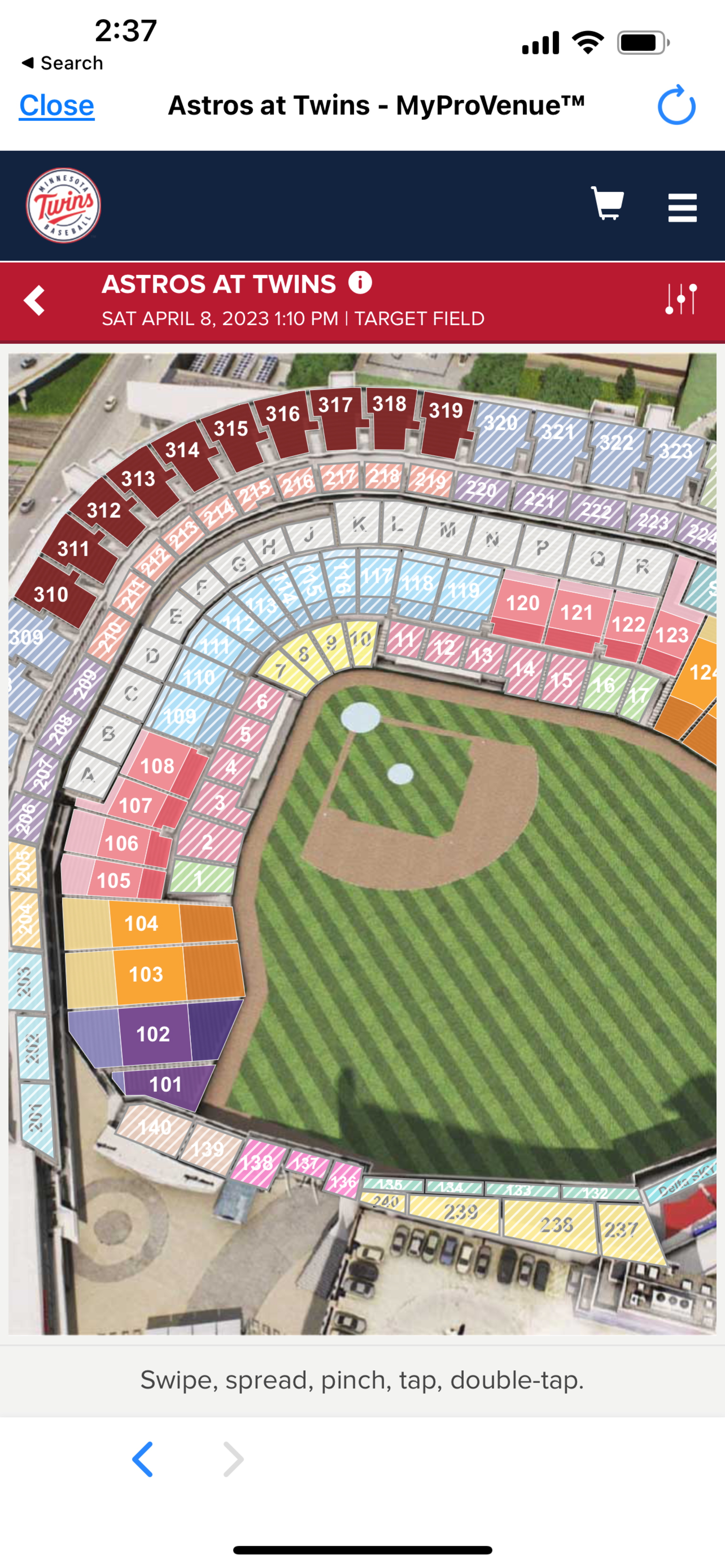 Flex Redemption: Ballpark app, Step 7