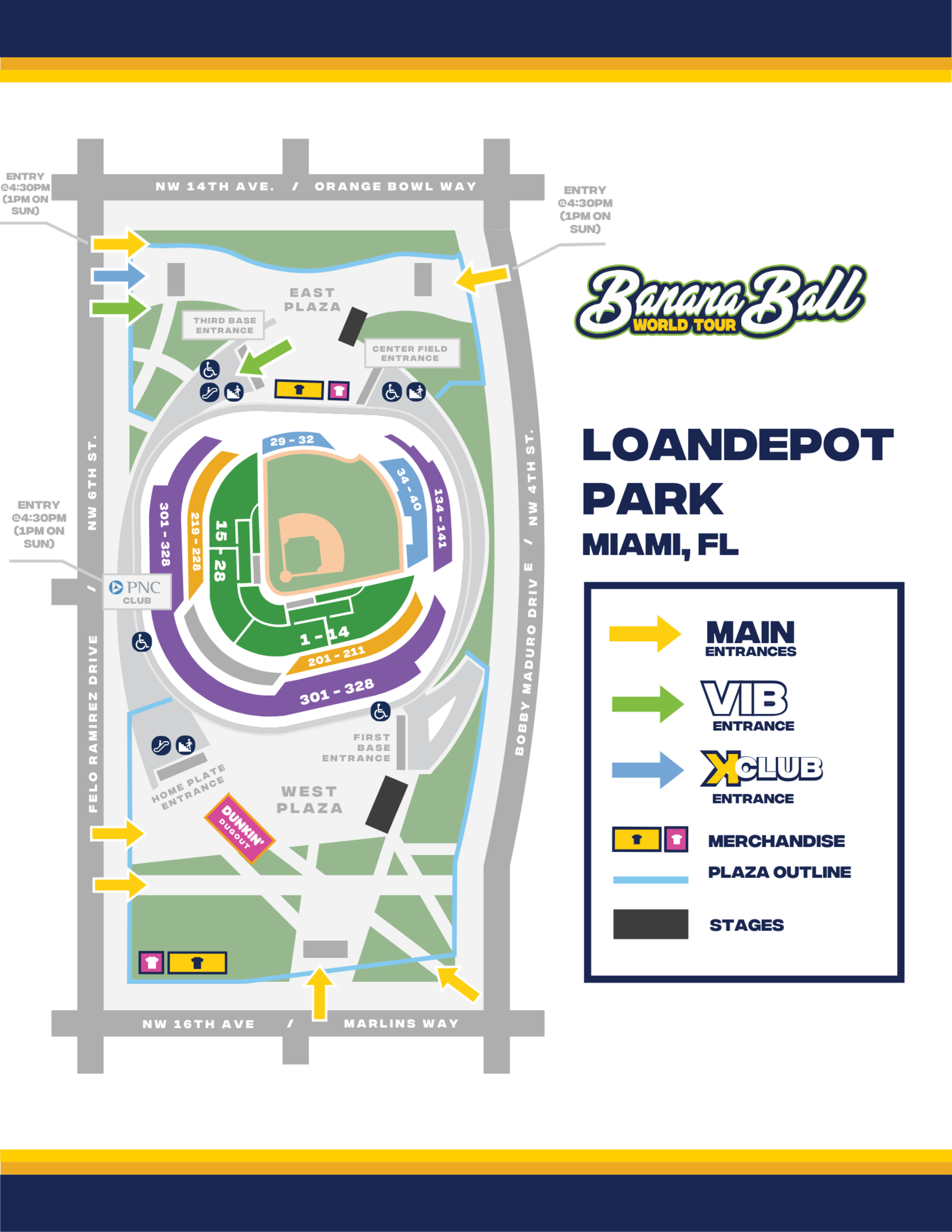 loanDepot park Plaza Map