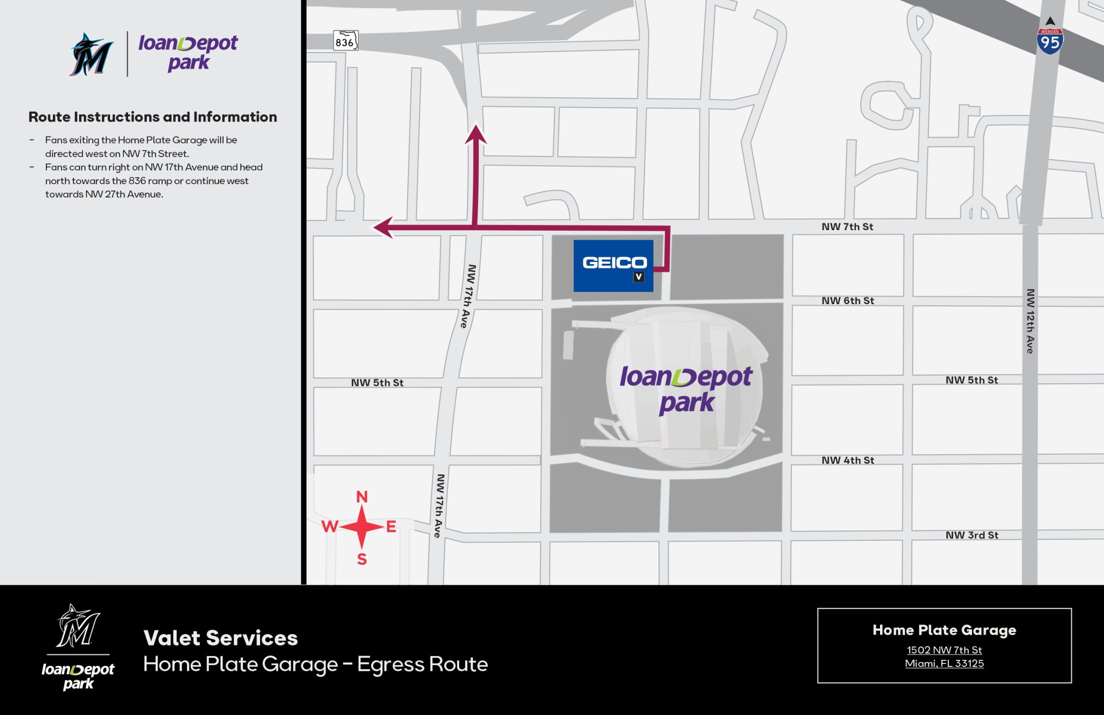 Valet Services Map