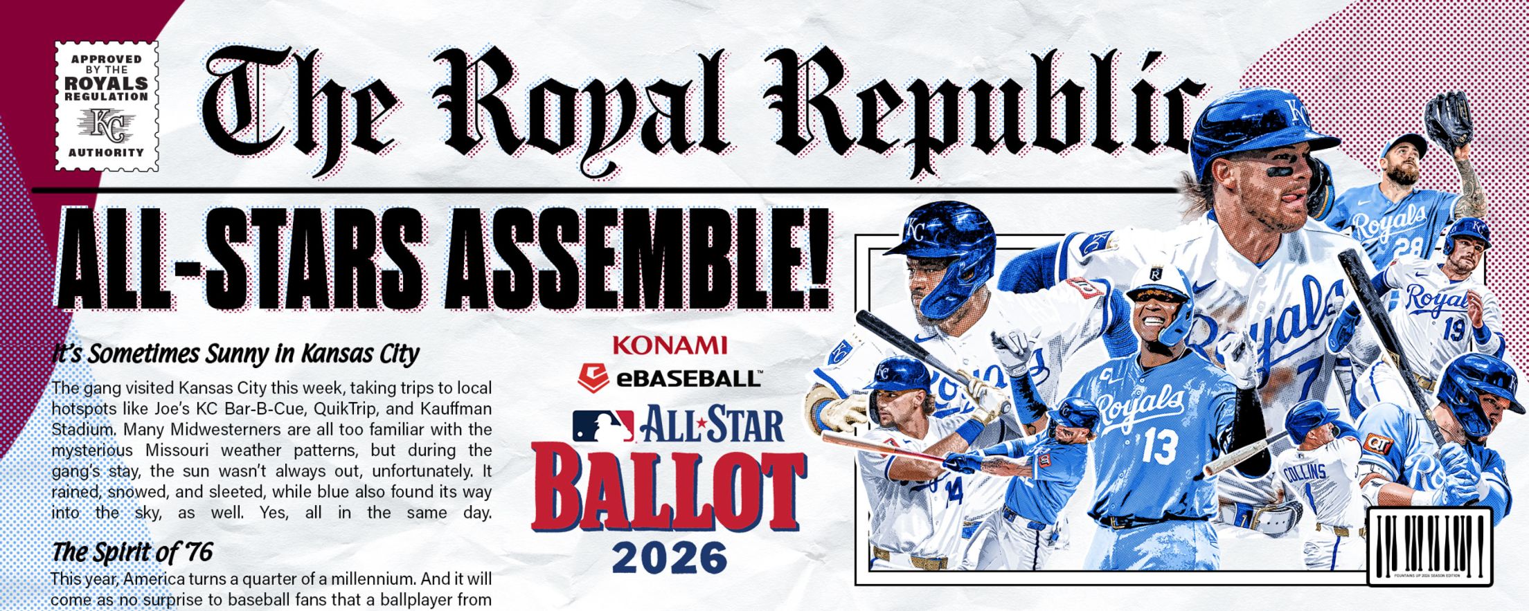 Vote Royals - Konami eBaseball All-Star Ballot 2026
