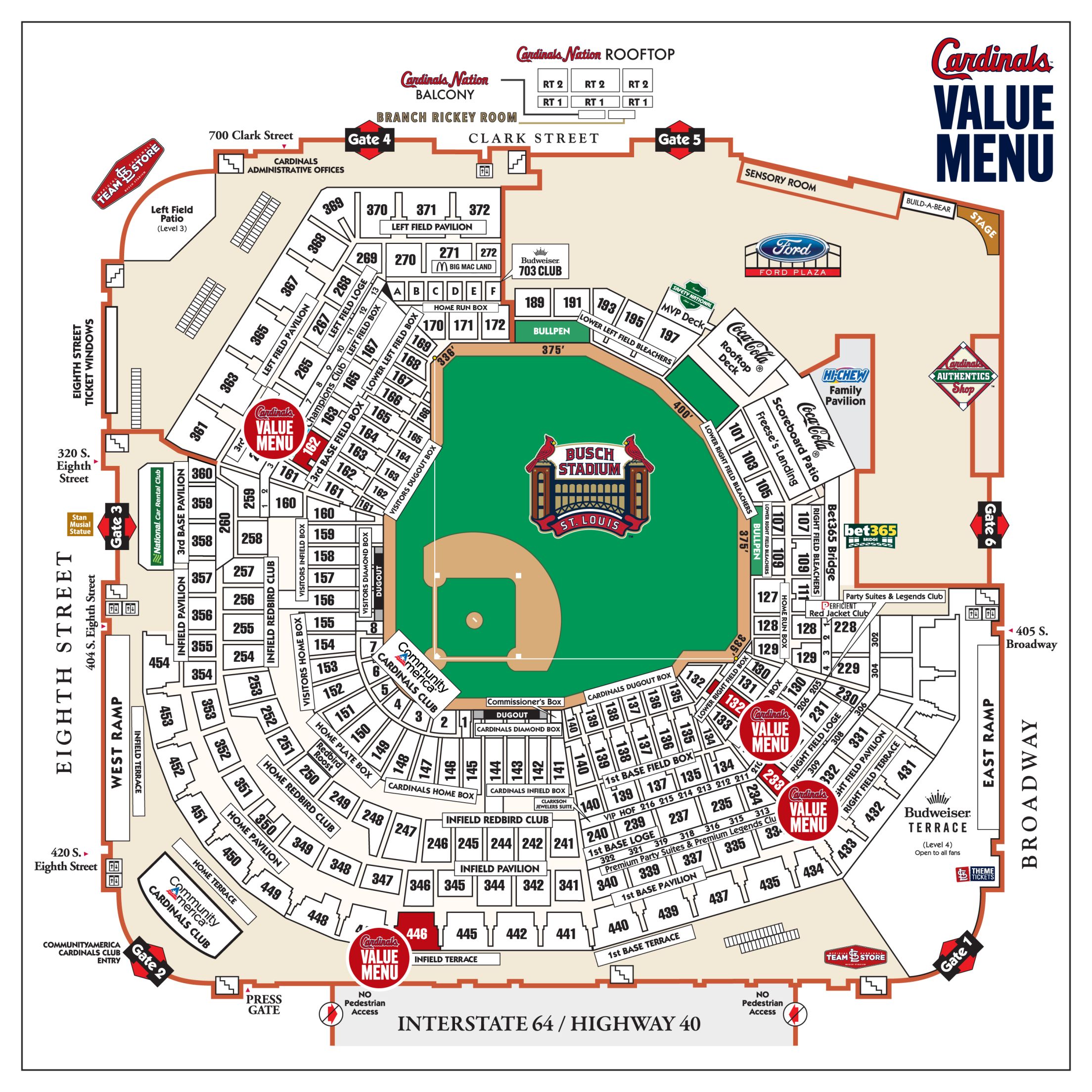 Value Menu Locations Map