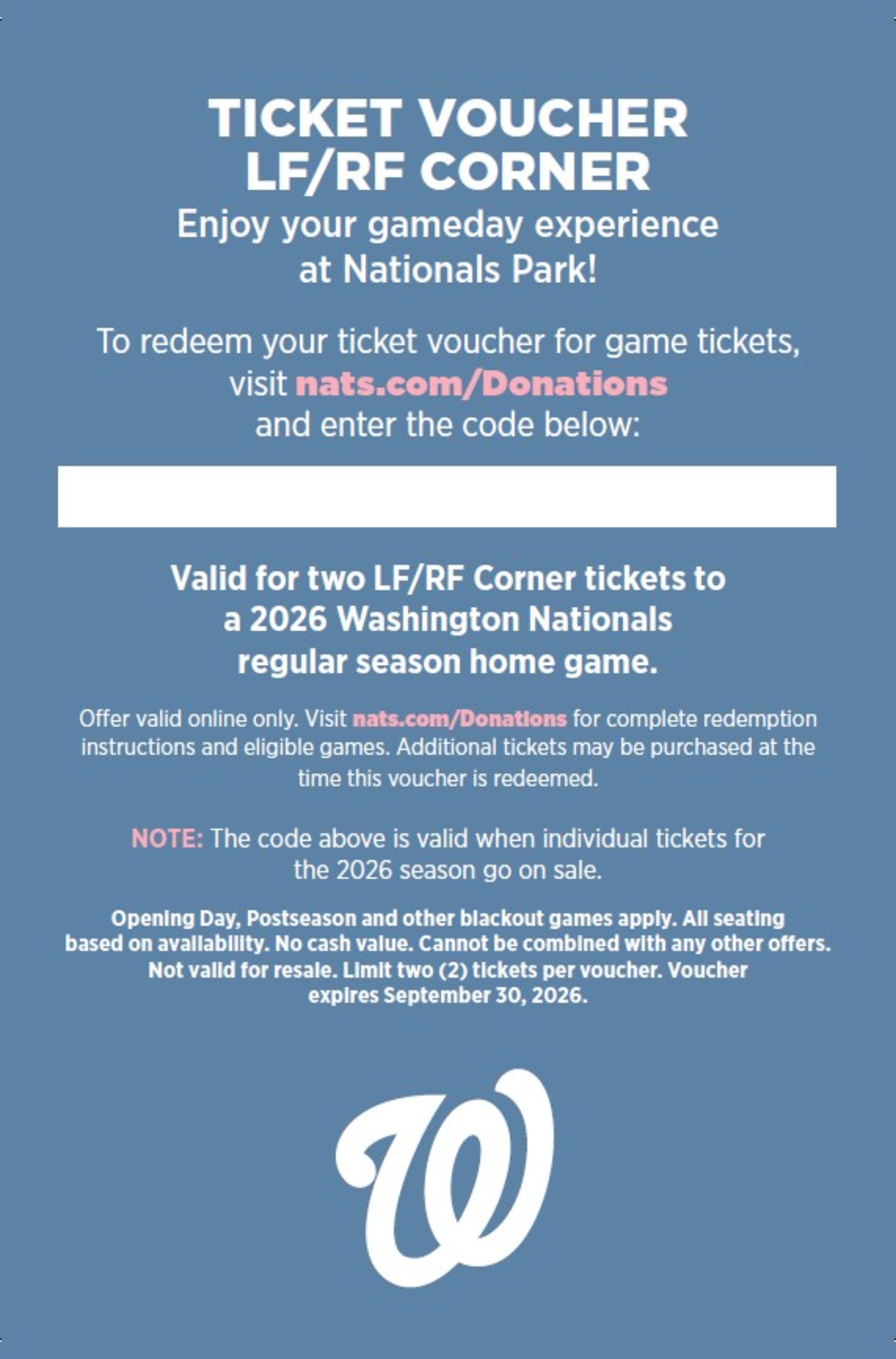 LF/RF Ticket Voucher