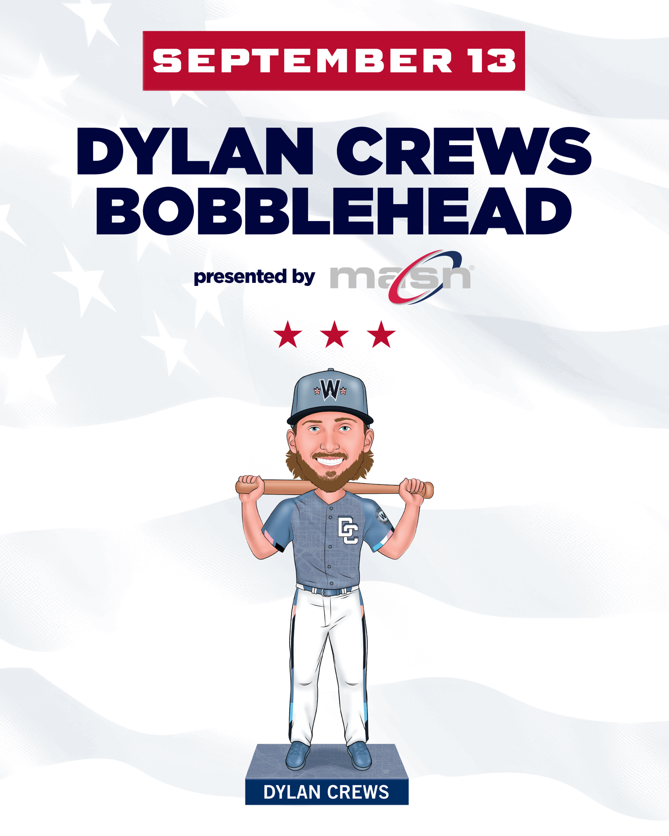 September 13 - Dylan Crews Bobblehead