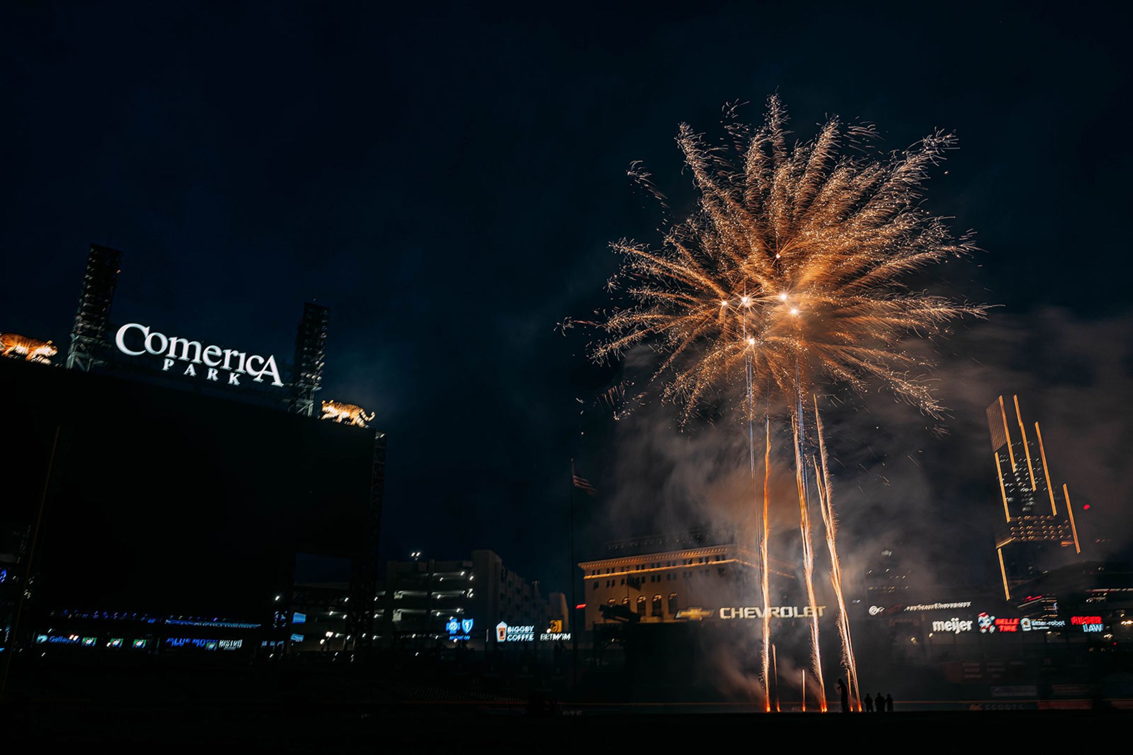 Comerica Park Fireworks