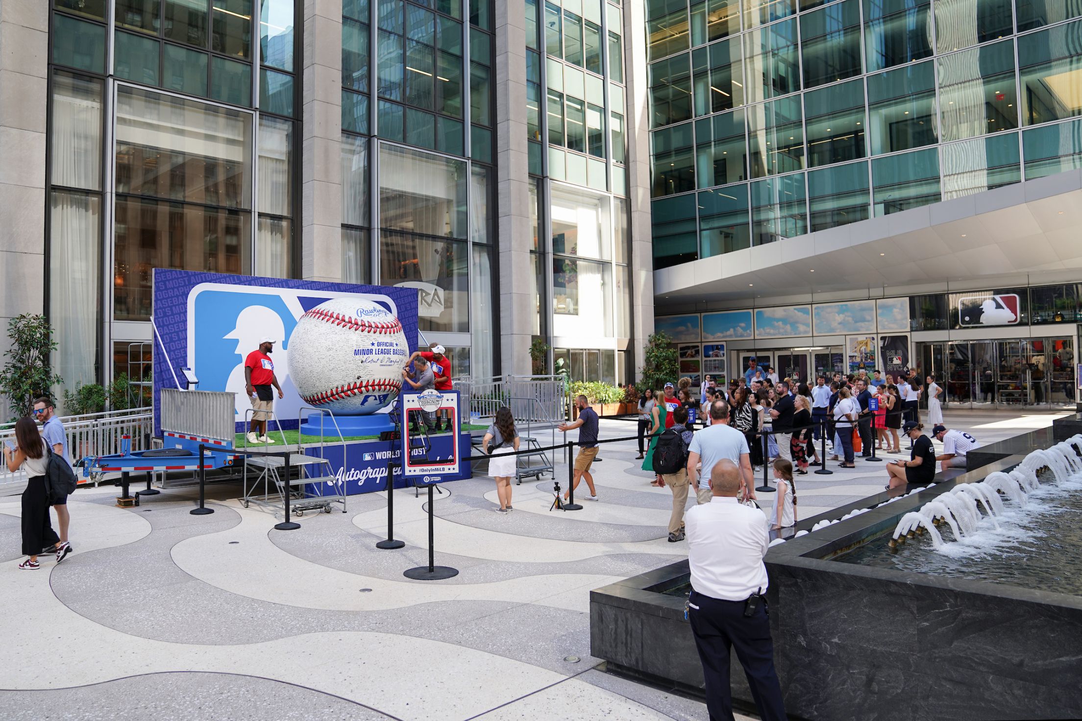 The World’s Most Autographed Baseball tour at MLB Headquarters on Tuesday, July 29, 2025 in New York, New York.