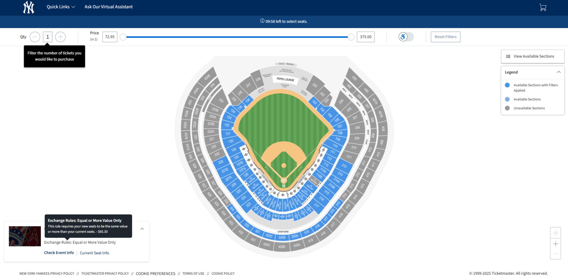 Exchange Your Tickets - Step 6