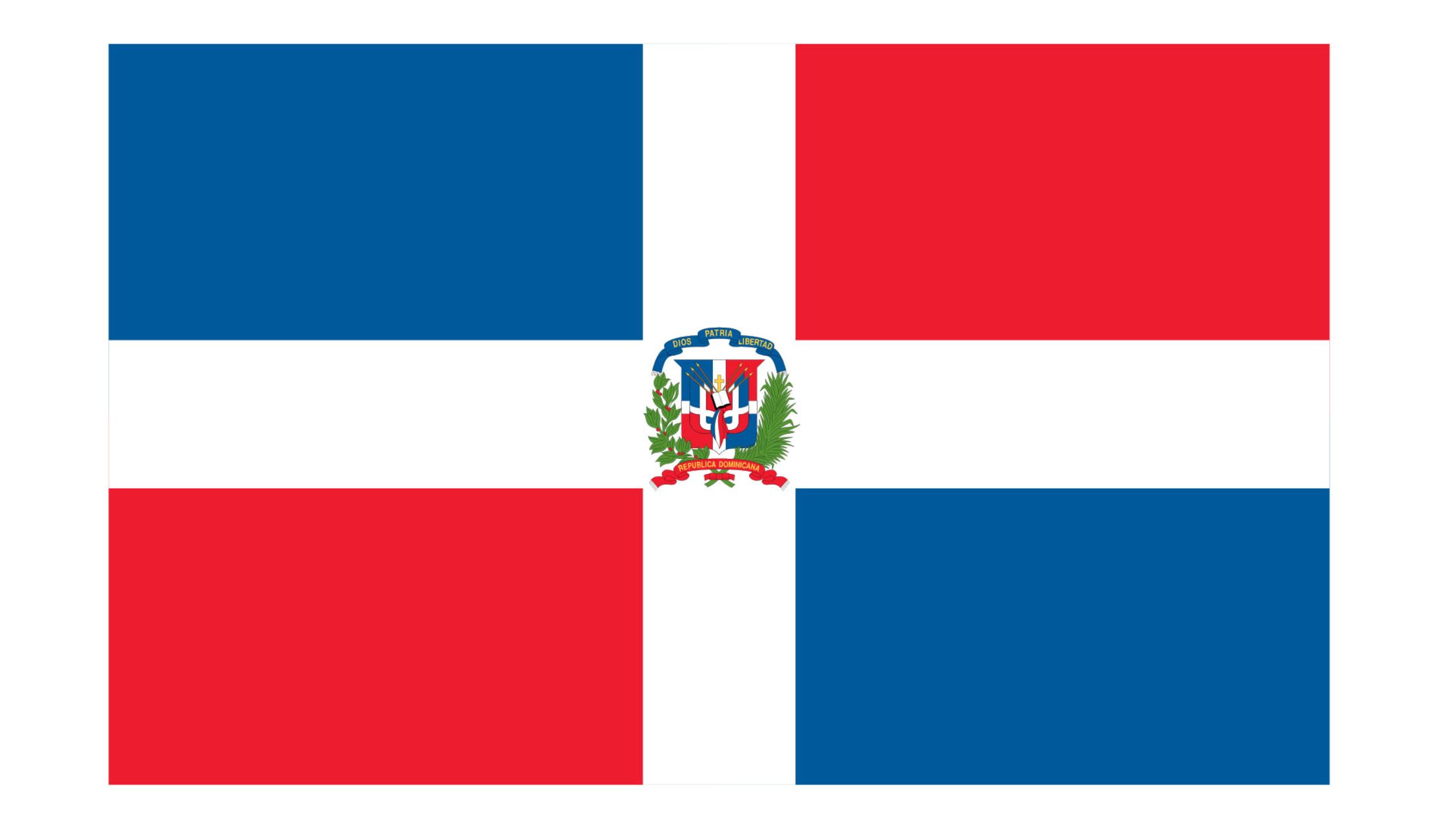 Flag of the Dominican Republic.